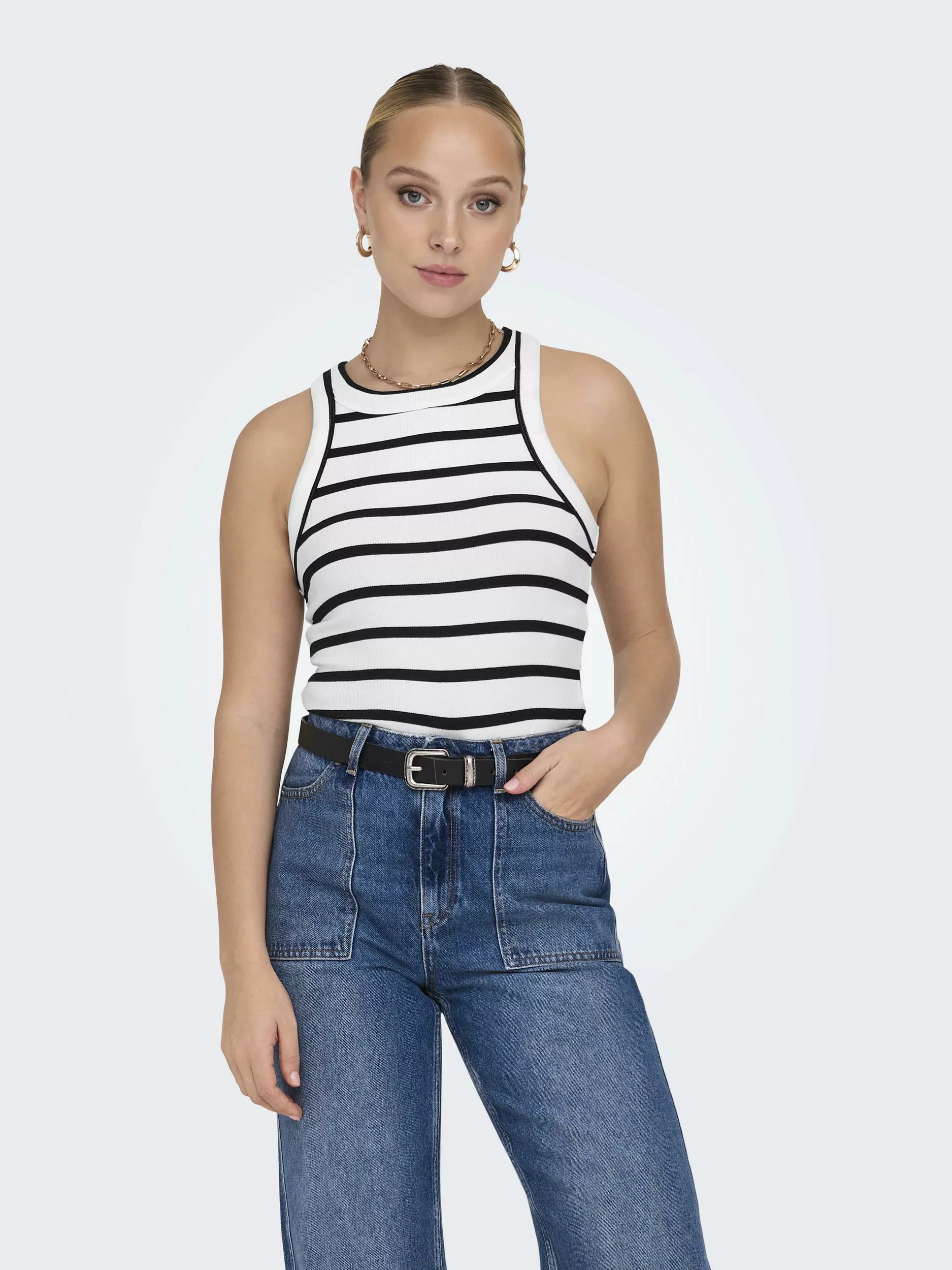 ONLY Tanktop ONLKELLI S/S STRIPE TANK TOP CS JRS günstig online kaufen