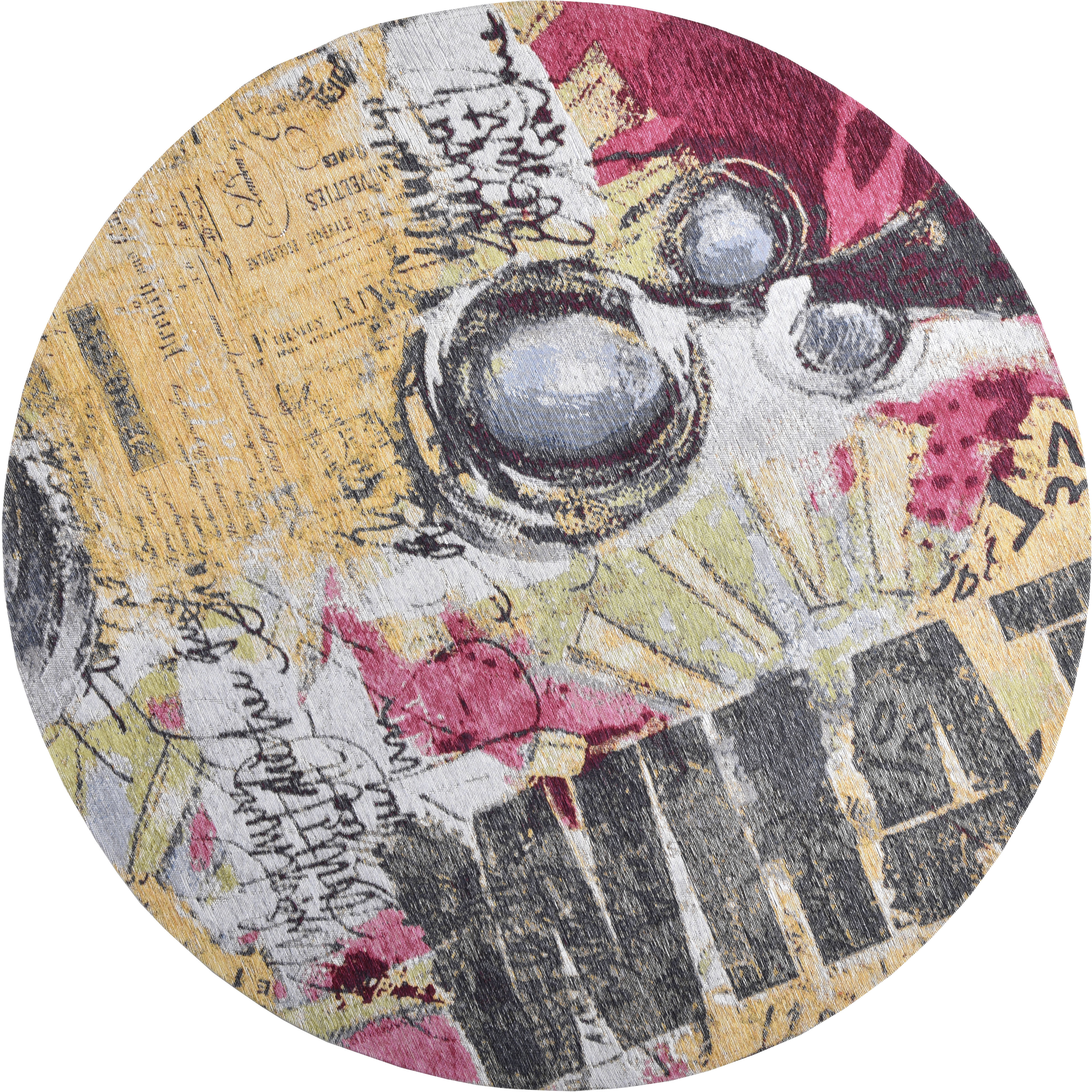 Gino Falcone Teppich »Cosima-107«, rund, 3 mm Höhe, flachgeweber Jaquard-Te günstig online kaufen