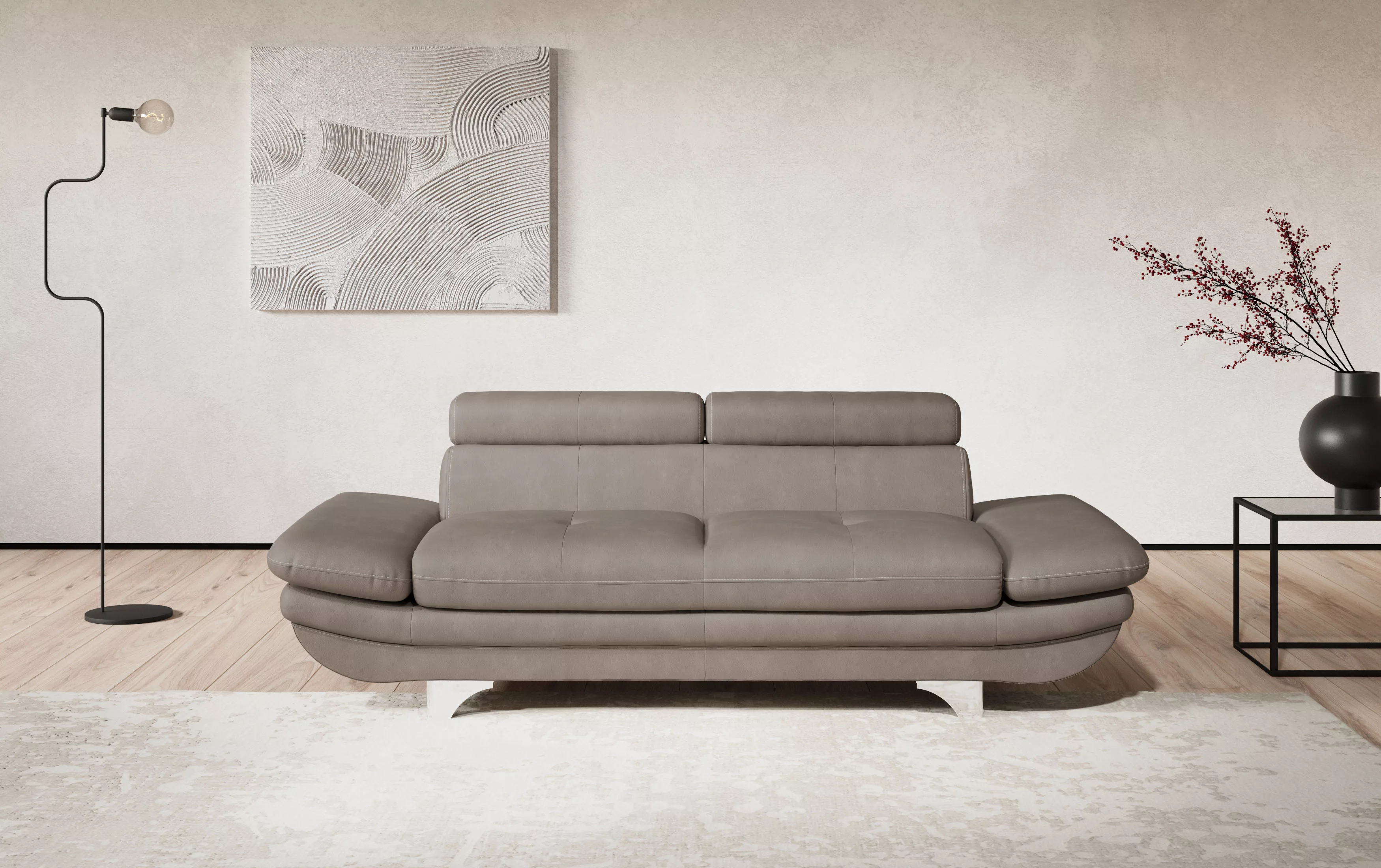 COTTA 2-Sitzer "Enterprise", Big-Sofa, mit Armteilverstellung & Kopfteilver günstig online kaufen