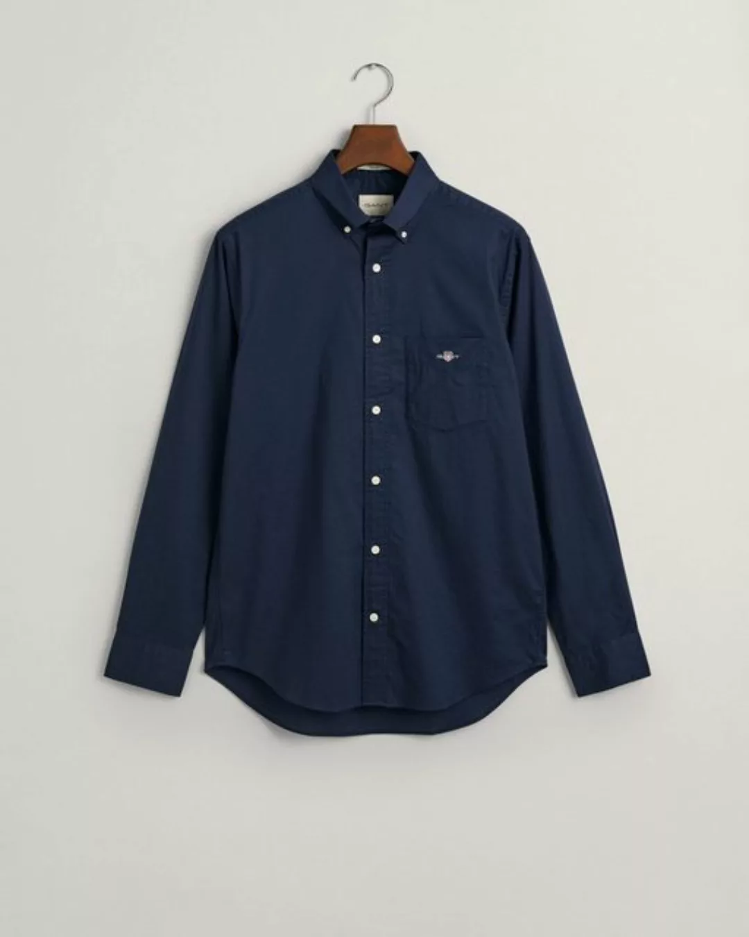 Gant Casual Hemd Poplin Navy - Größe XL günstig online kaufen