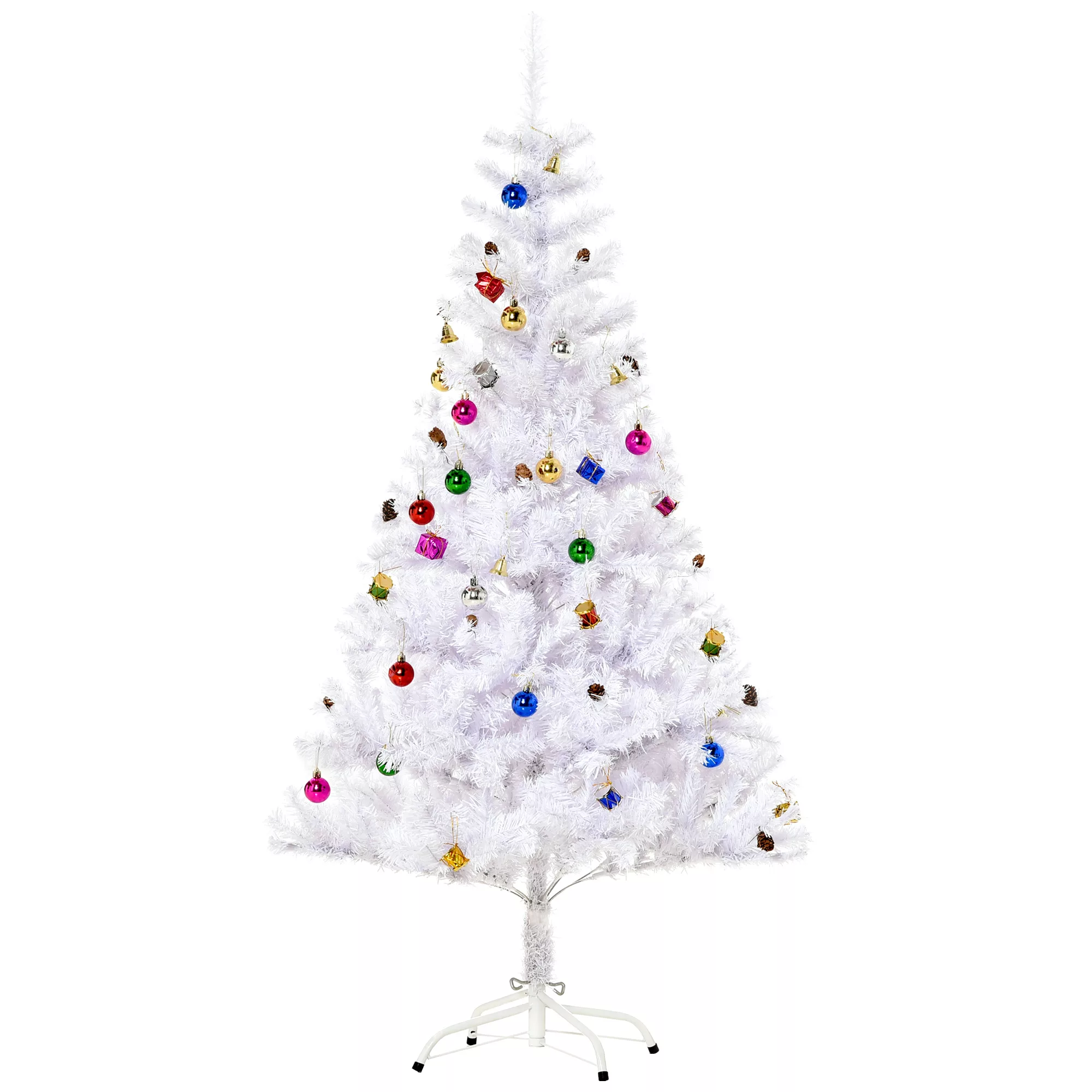 HOMCOM Weihnachtsbaum künstlicher Christbaum Tannenbaum Baum 150cm mit Stän günstig online kaufen