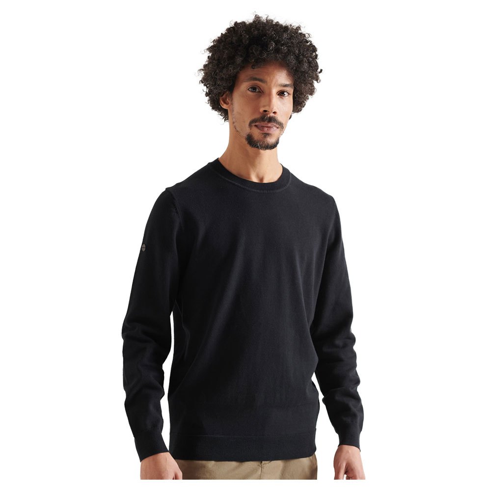 Superdry Cotton Crew Pullover S Black günstig online kaufen