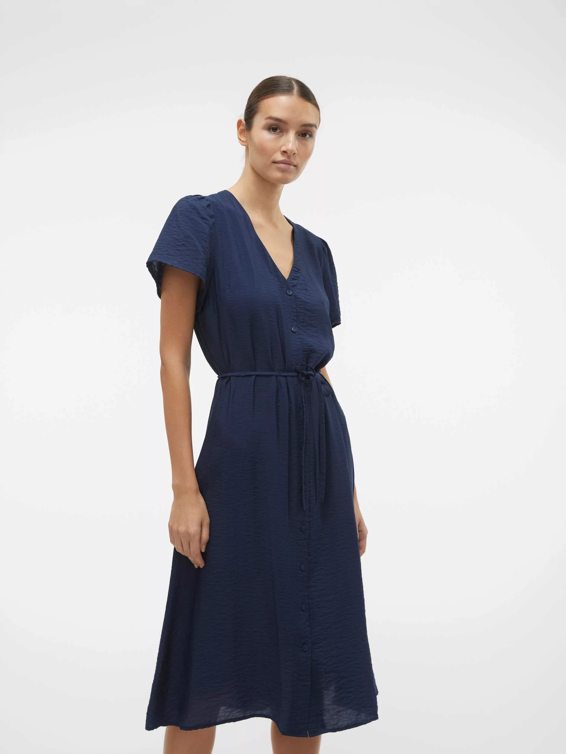 Vero Moda Blusenkleid VMJosie (1-tlg) Drapiert/gerafft günstig online kaufen