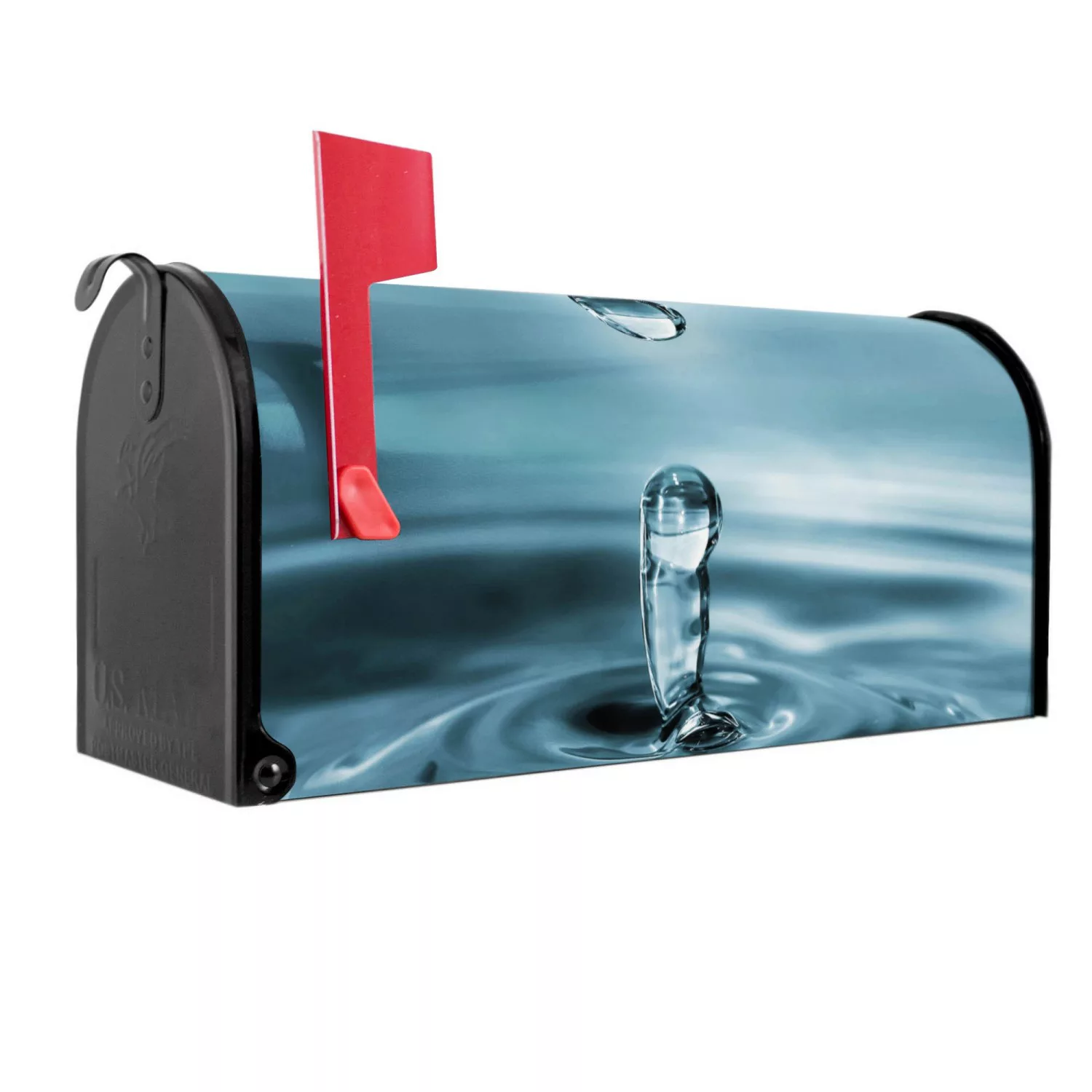 Banjado Amerikanischer Briefkasten Schwarz 48x22x16cm US Mailbox Letterbox günstig online kaufen