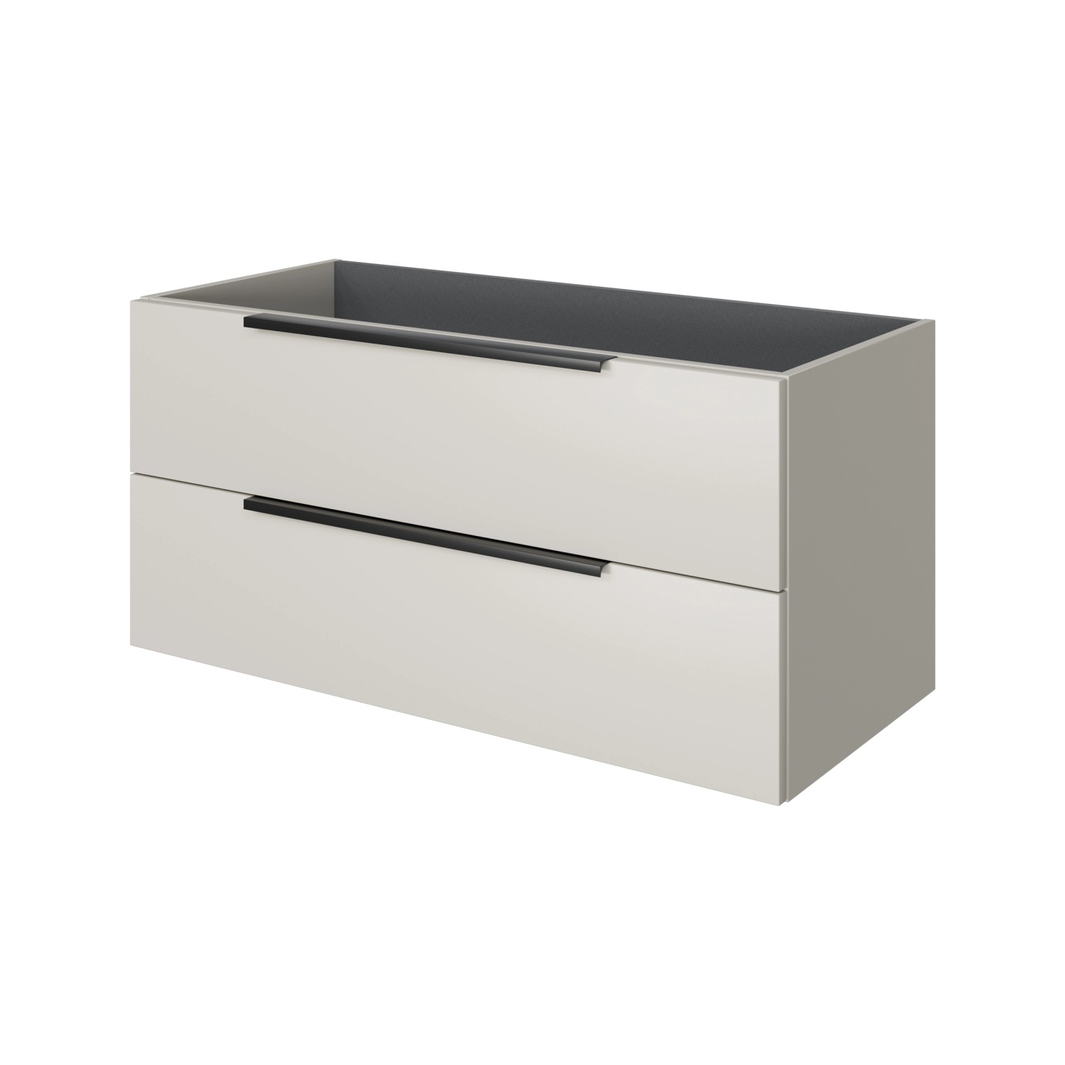 Pelipal Waschbeckenunterschrank Quantum 07 Kaschmir Matt 100 cm 2 Auszüge günstig online kaufen