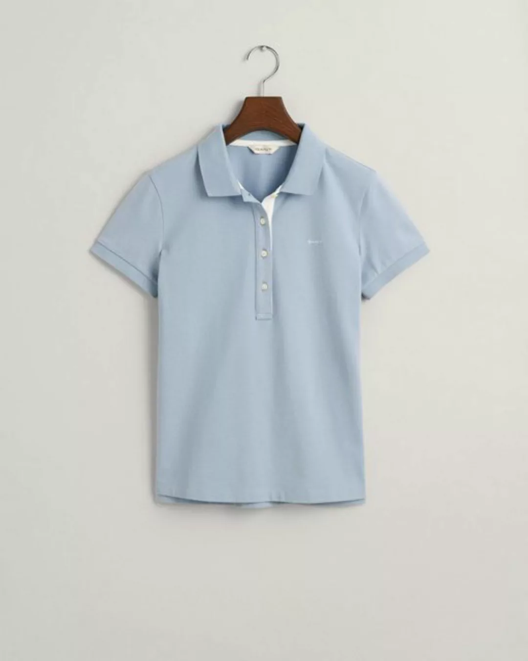 Gant Poloshirt CONTRAST COLLAR SS PIQUE POLO, DOVE BLUE günstig online kaufen