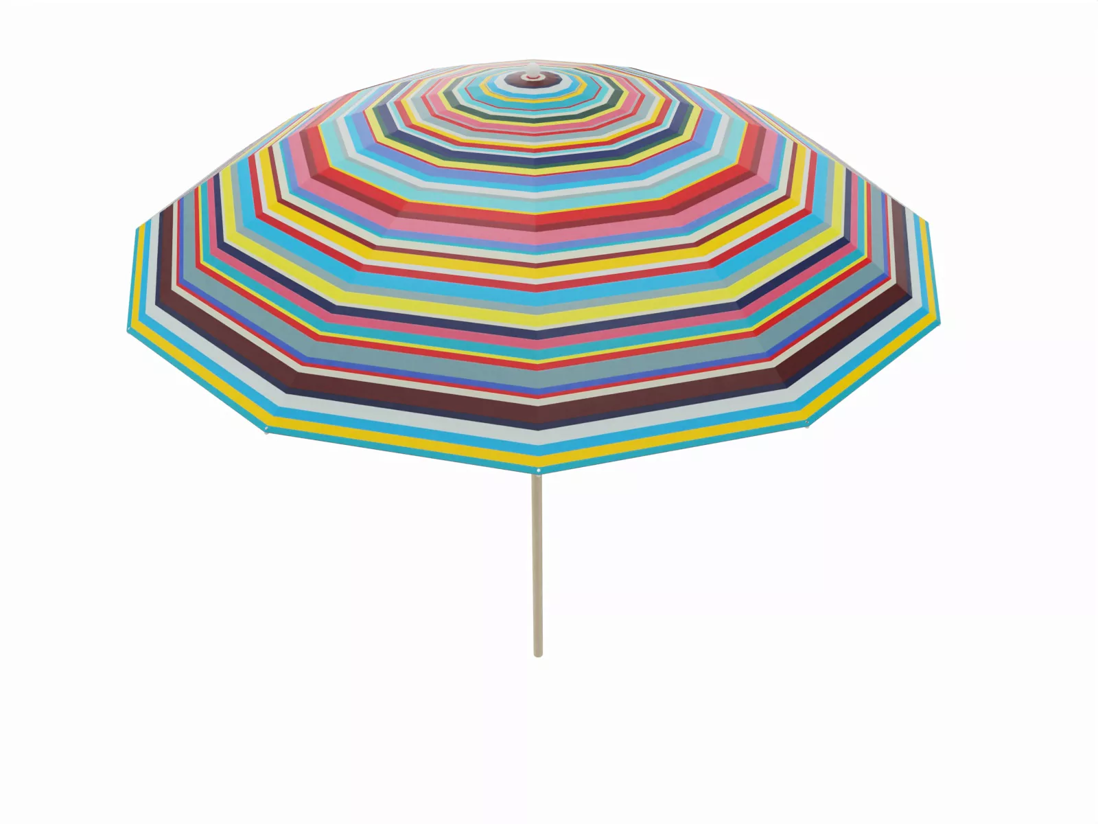 Hochwertiger Sonnenschirm Klassiker Ø 300 cm Multicolor mit Knickmechanismu günstig online kaufen