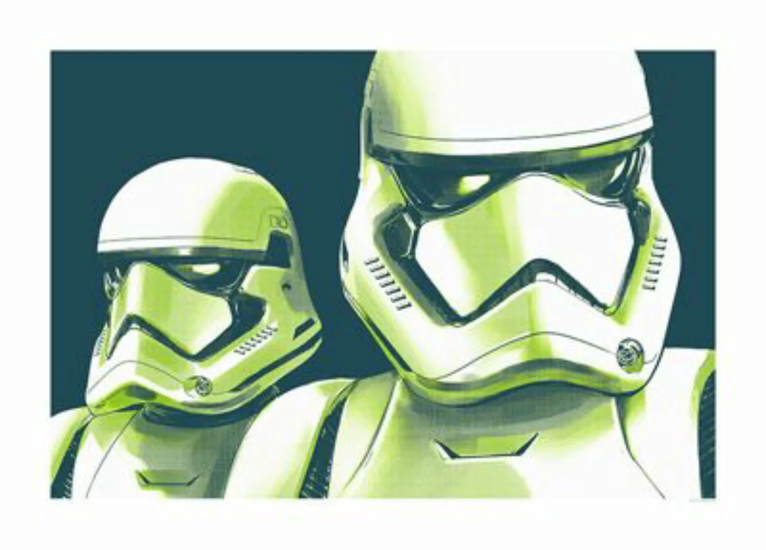 KOMAR Wandbild - Star Wars Faces Stormtrooper - Größe: 70 x 50 cm mehrfarbi günstig online kaufen
