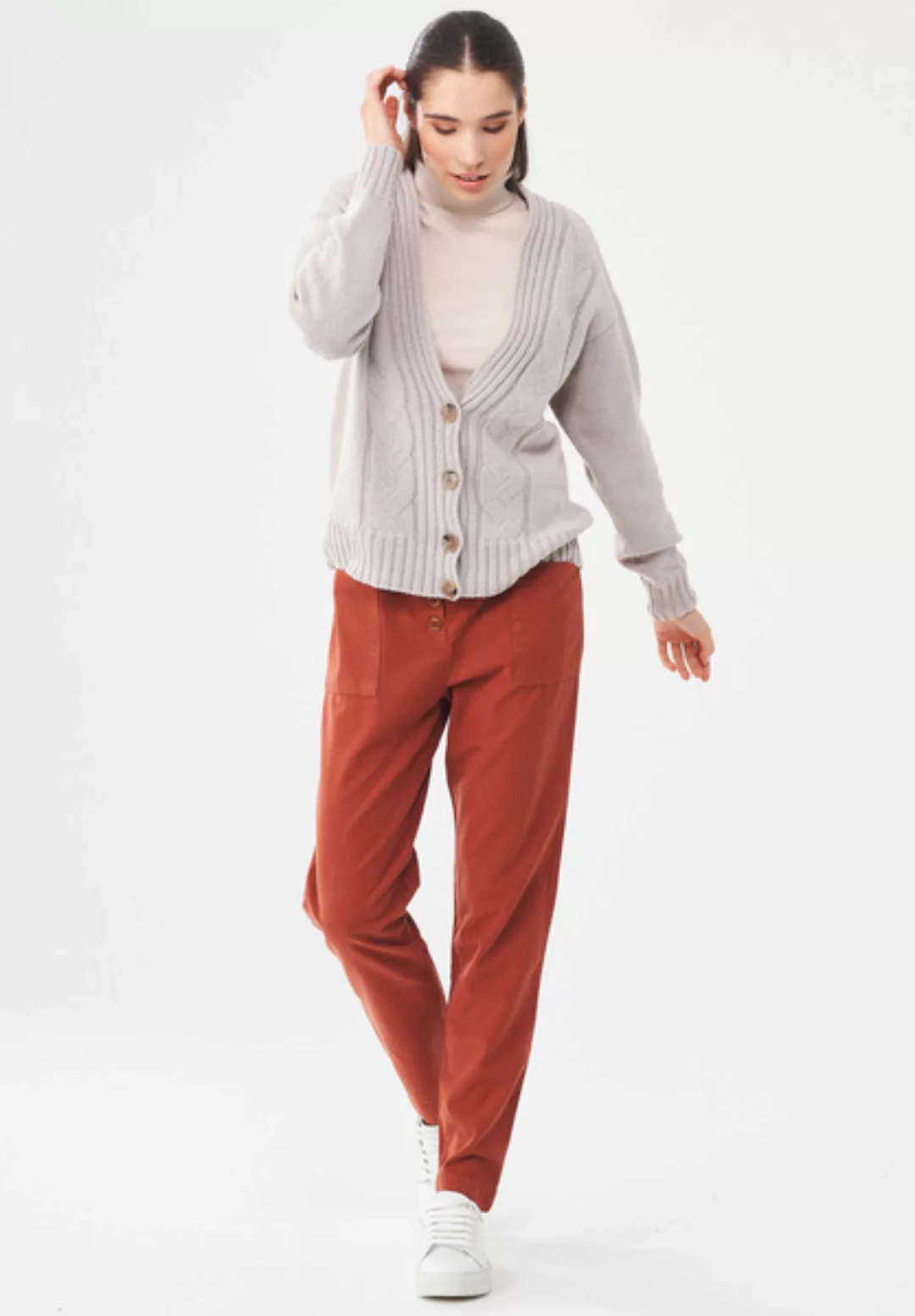 Garment Dyed Hose Aus Tencel-mix günstig online kaufen