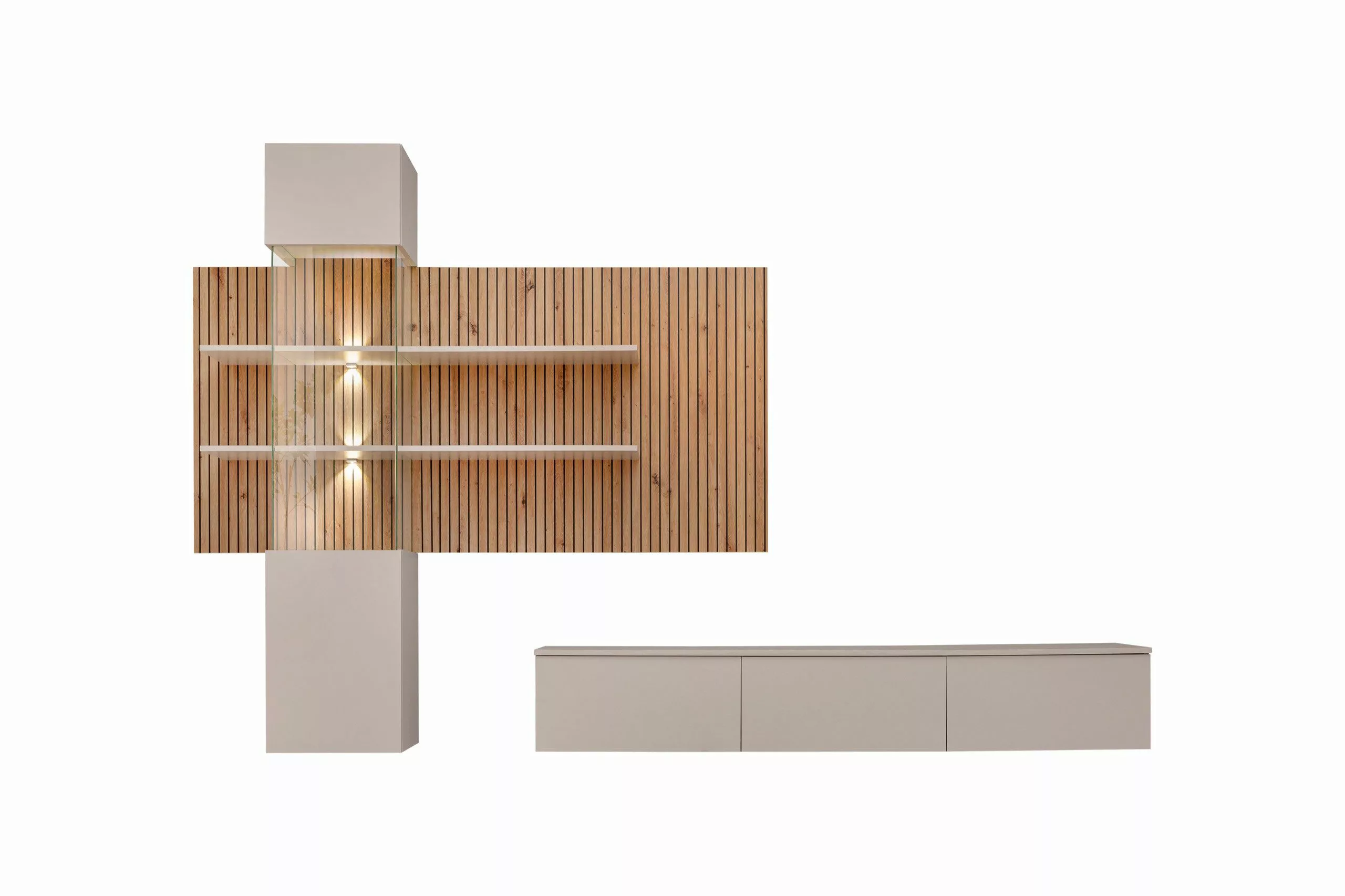 ASM-Moebel Wohnwand Wohnzimmer Schrankwand GUSTO LUX günstig online kaufen