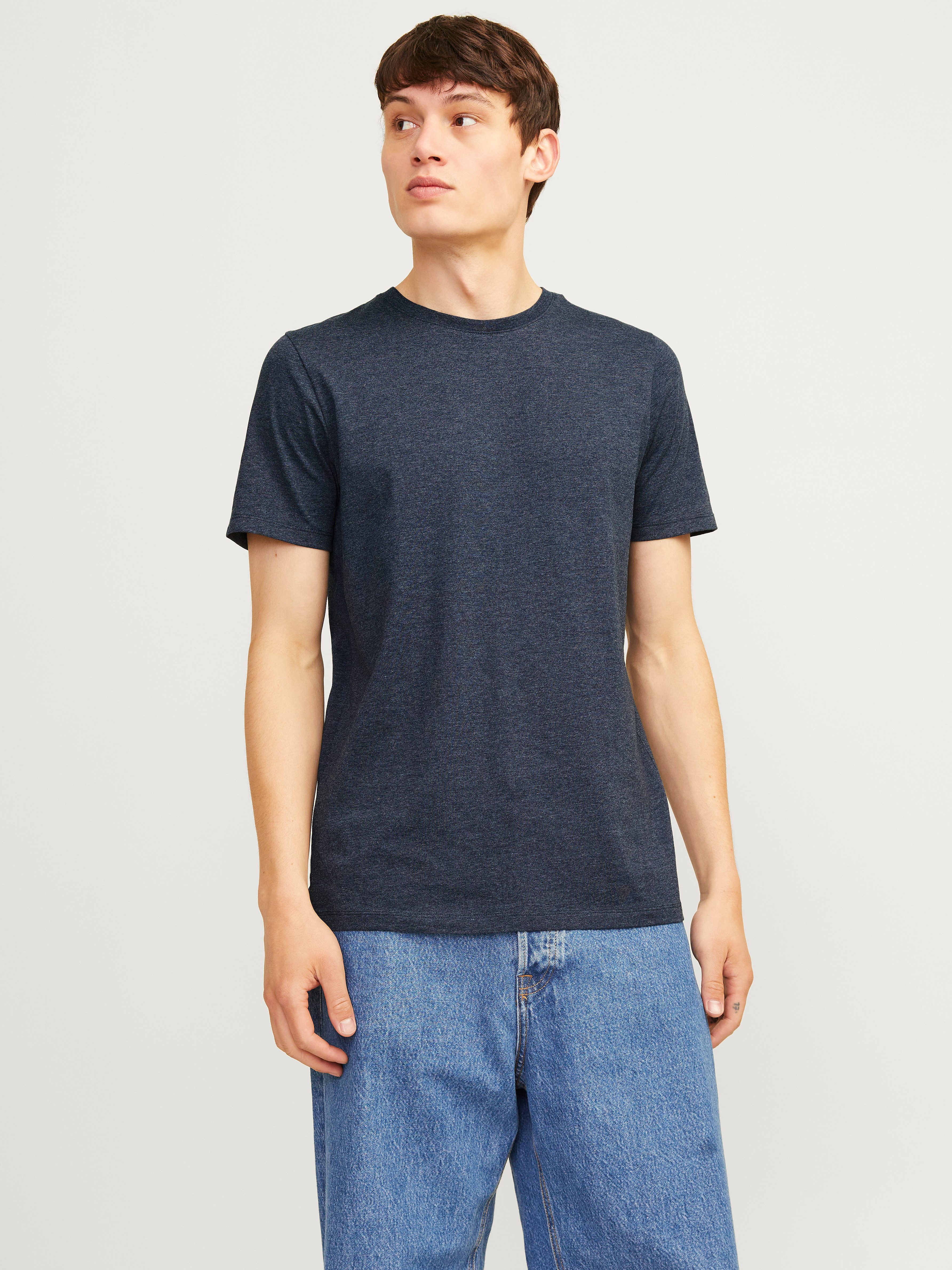Jack & Jones Rundhalsshirt JJEORGANIC MELANGE günstig online kaufen