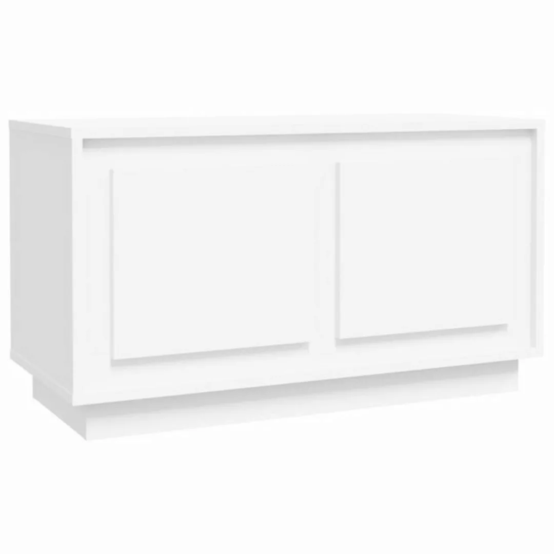 furnicato TV-Schrank Weiß 80x35x45 cm Holzwerkstoff günstig online kaufen