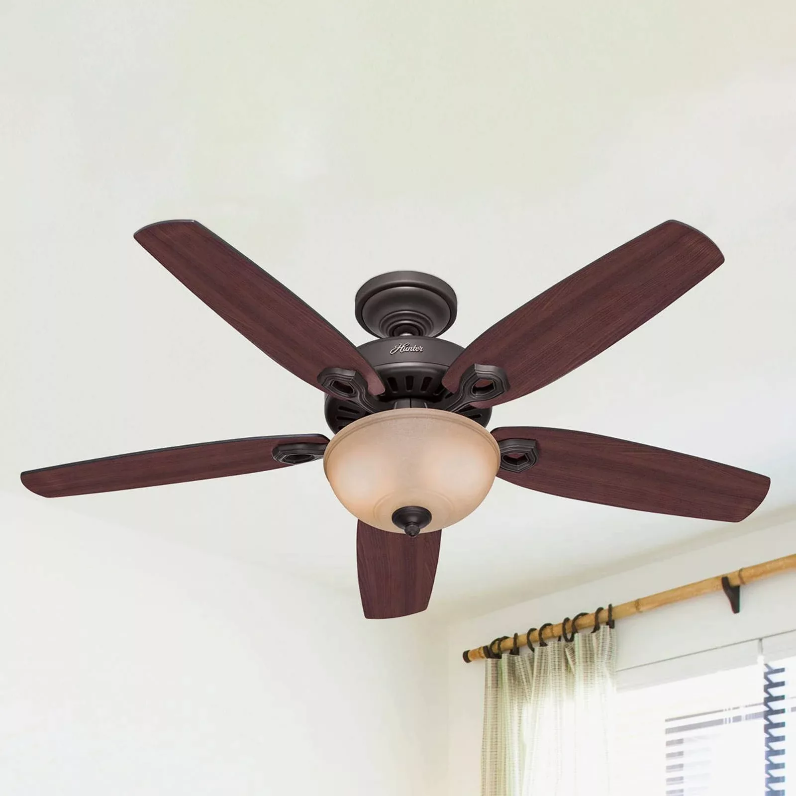 Hunter Deckenventilator mit Licht Builder Deluxe, bronze günstig online kaufen