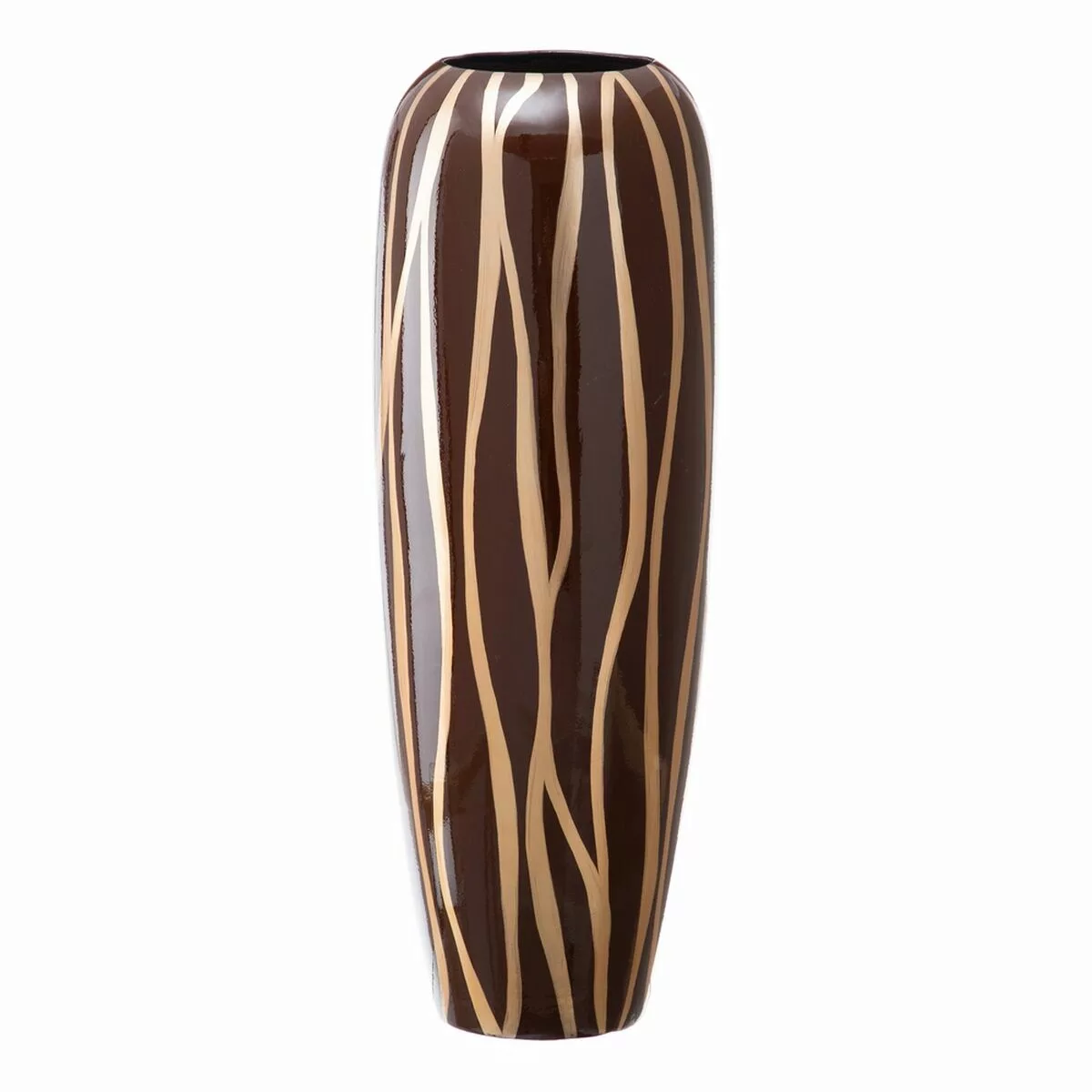 Vase 21 X 21 X 58,5 Cm Zebra Aus Keramik Gold Braun günstig online kaufen