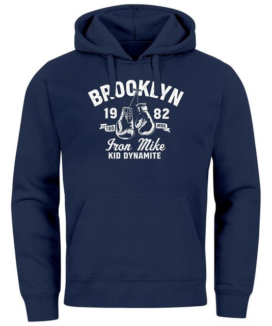 Neverless Hoodie Hoodie Herren Boxen Iron Mike Brooklyn Retro Design Print günstig online kaufen