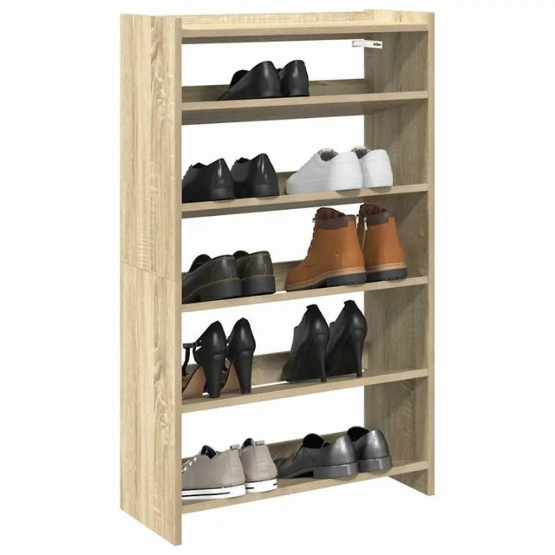 vidaXL Schuhschrank Schuhregal Sonoma Eiche 60x25x100 cm Holzwerkstoff günstig online kaufen