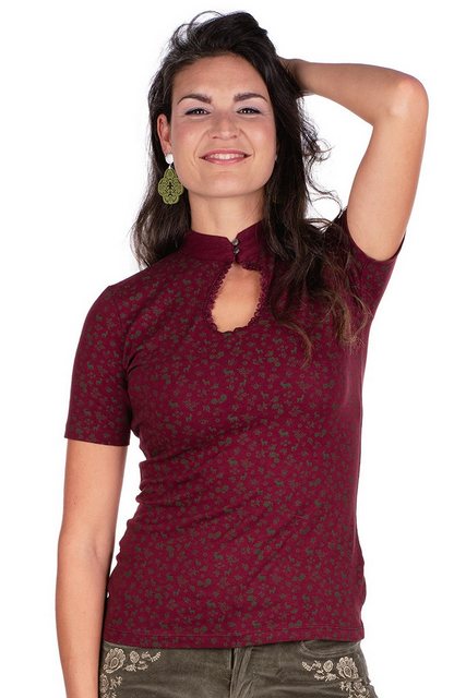 Hangowear Trachtenshirt Trachtenshirt Damen - QUANNA - weinrot günstig online kaufen