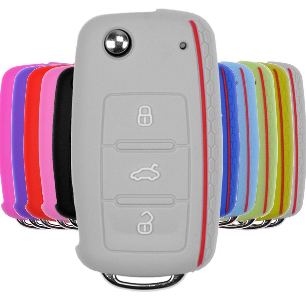 mt-key Schlüsseltasche Autoschlüssel Softcase Silikon Schutzhülle günstig online kaufen