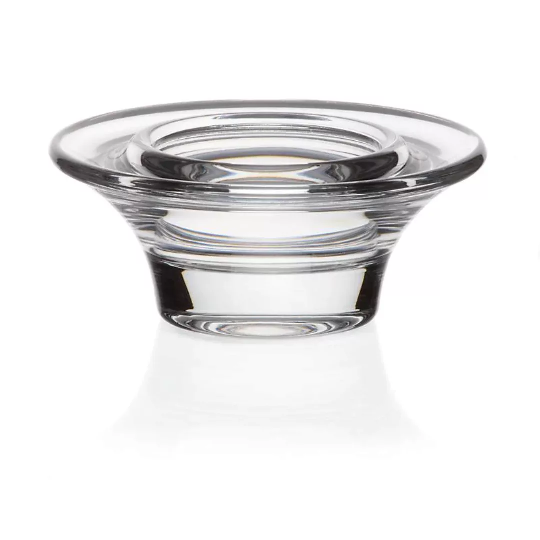 Teelichthalte Kerzenhalter Kerzenständer rund 4.5 cm Glas Bleikristall günstig online kaufen
