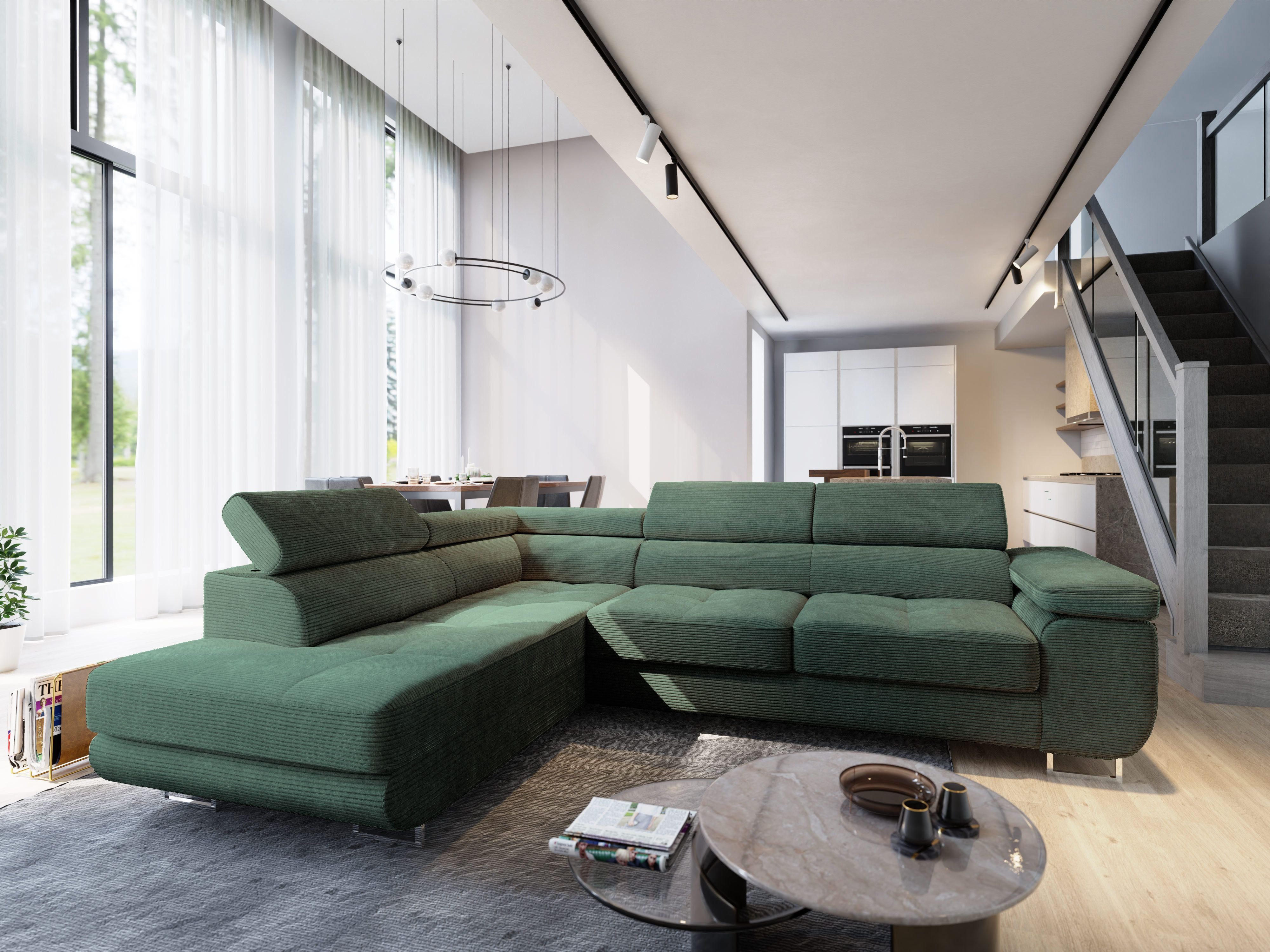 Masseno Ecksofa APIRO mit Schlaffunktion L-Form, günstig online kaufen
