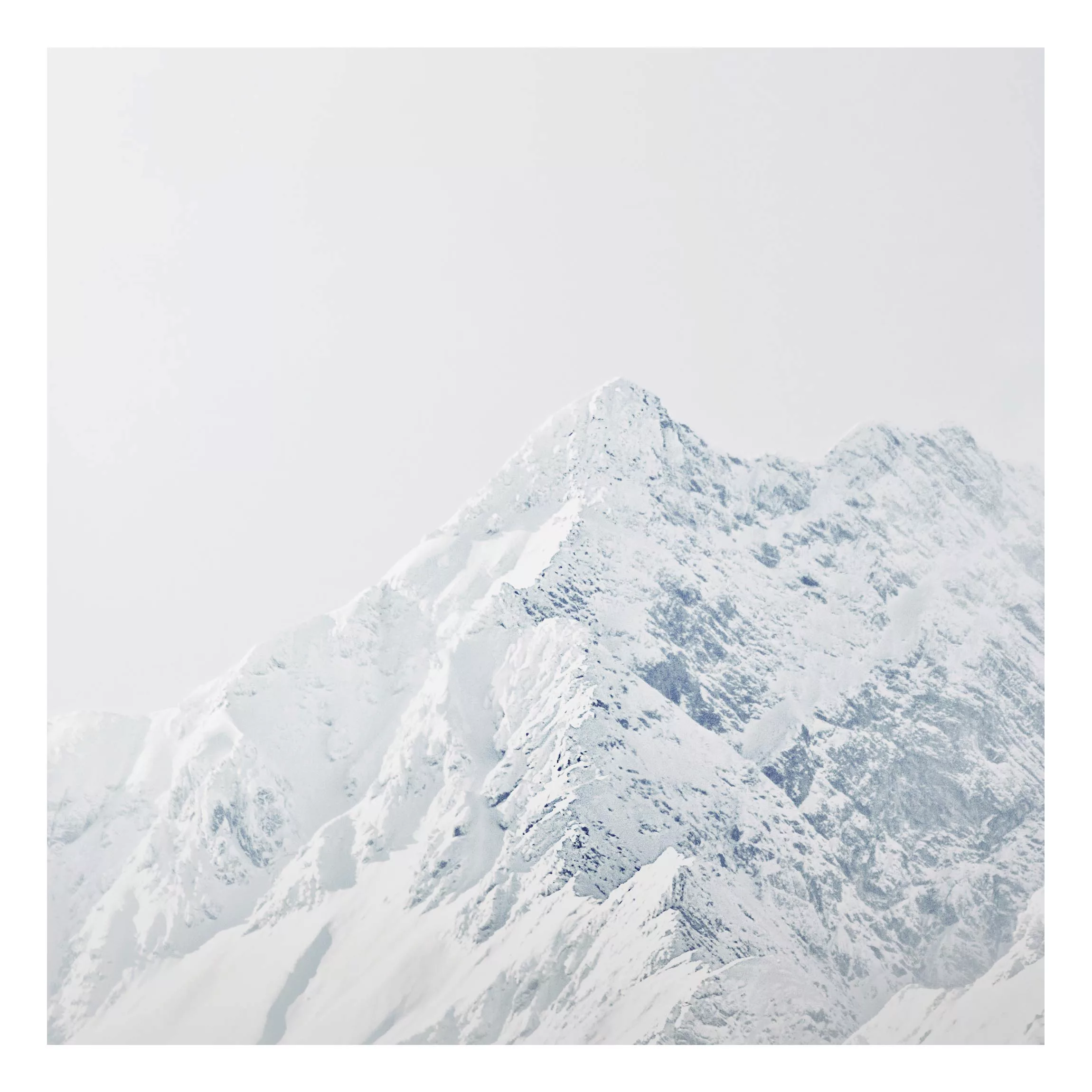 Alu-Dibond Bild Weiße Berge günstig online kaufen