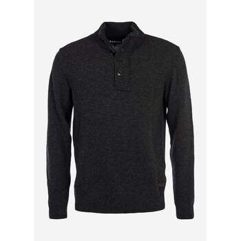 Barbour  Pullover Essential patch half zip knitted jumper - charcoal günstig online kaufen