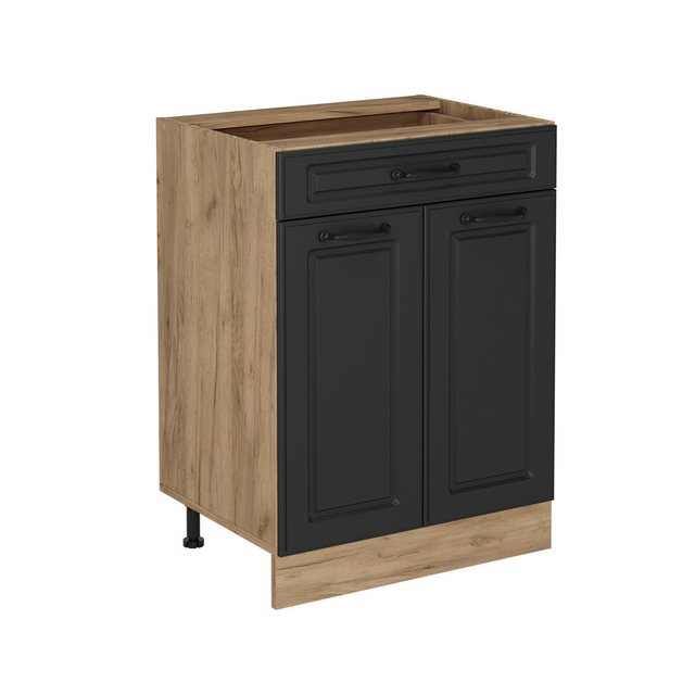 Vicco Unterschrank R-Line, Anthrazit Landhaus/Goldkraft Eiche, 60 cm mit Sc günstig online kaufen