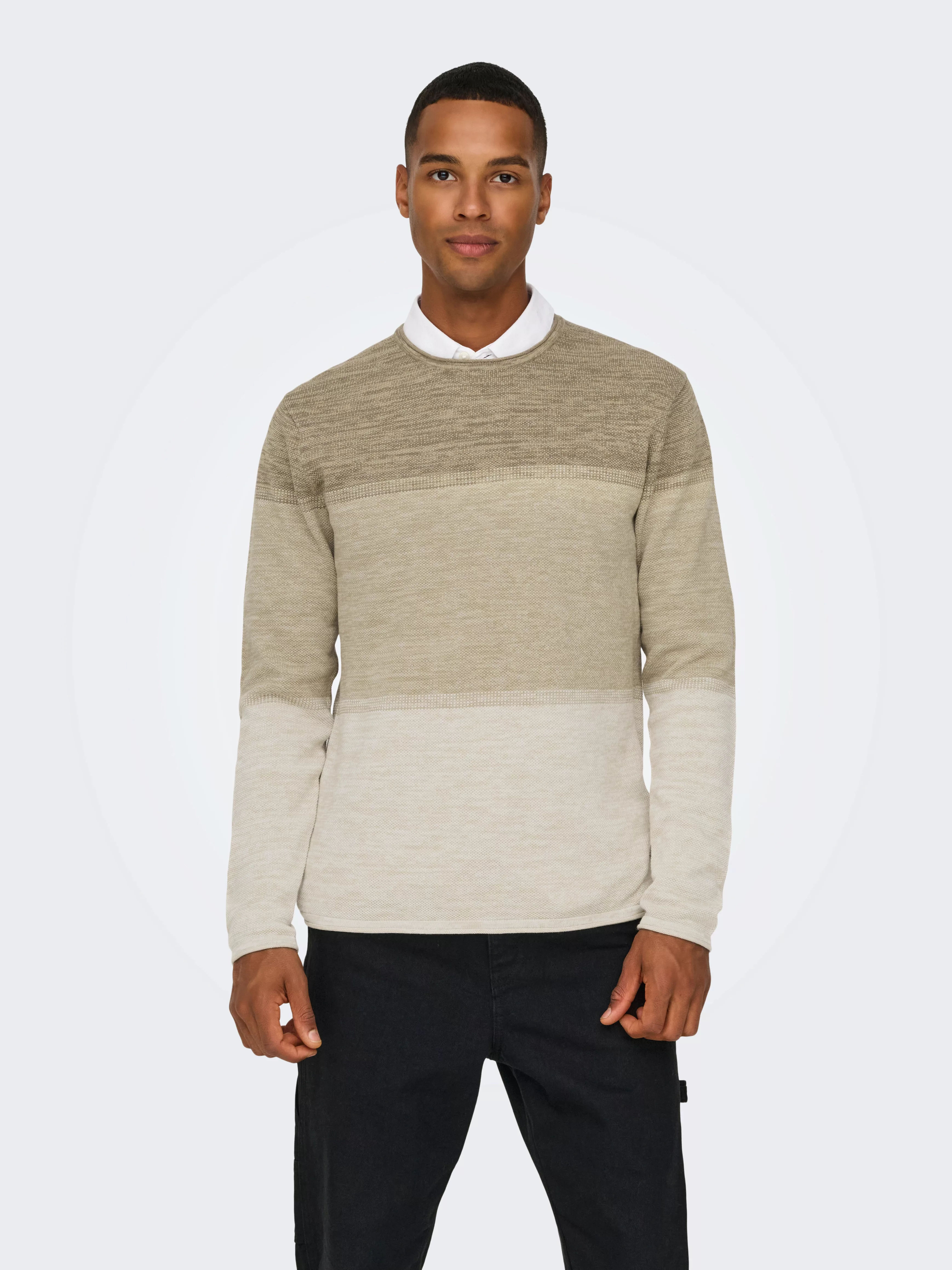 ONLY & SONS Strickpullover "ONSFELIX REG 12 CREW KNIT NOOS" günstig online kaufen