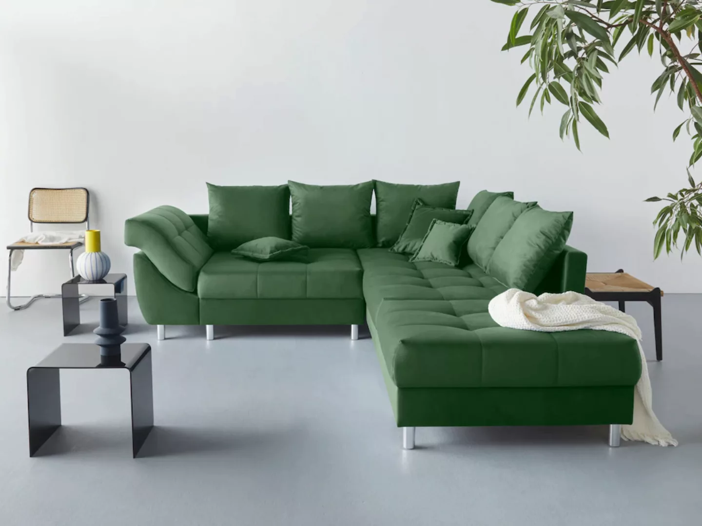 COLLECTION AB Ecksofa "(Spar-Set) Innsbruck L-Form und Hocker", (Spar-Set), günstig online kaufen
