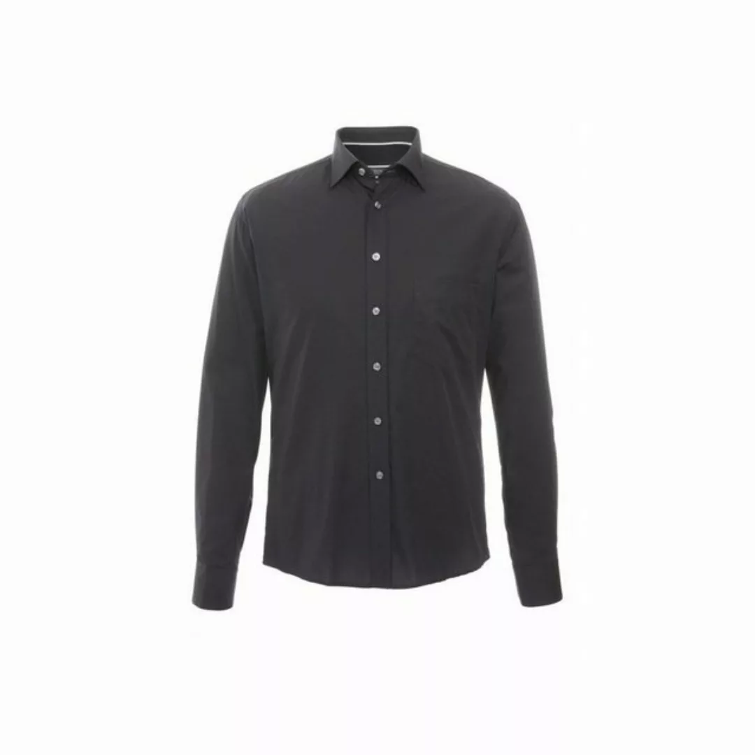 Hatico Langarmhemd schwarz (1-tlg) günstig online kaufen