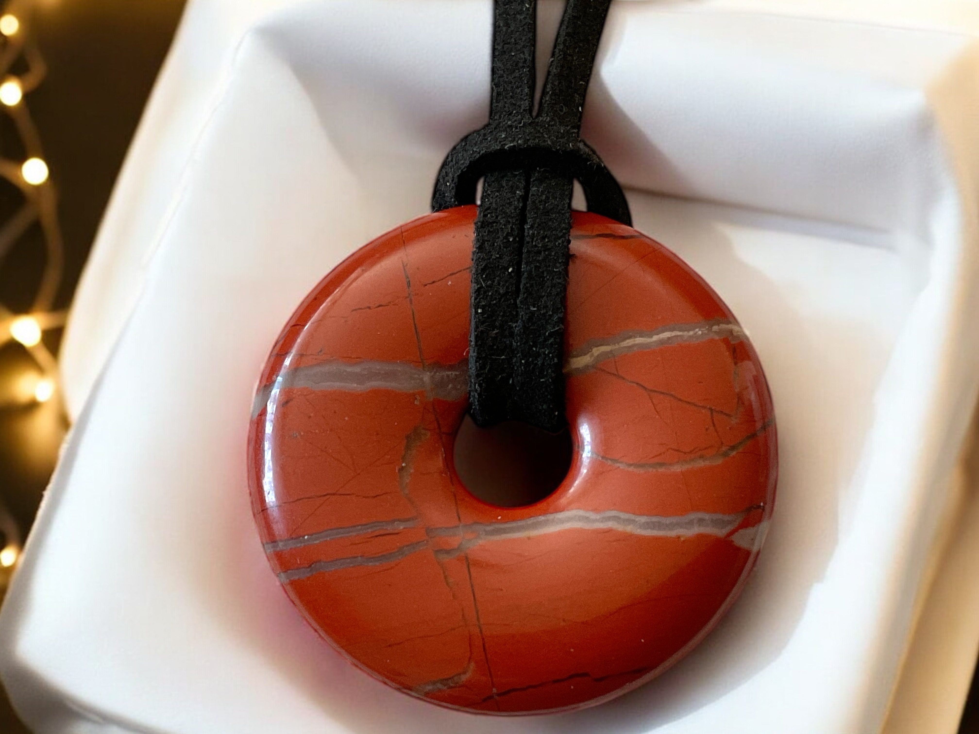Steinfixx® Lange Kette echter Edelsteindonut 30 günstig online kaufen