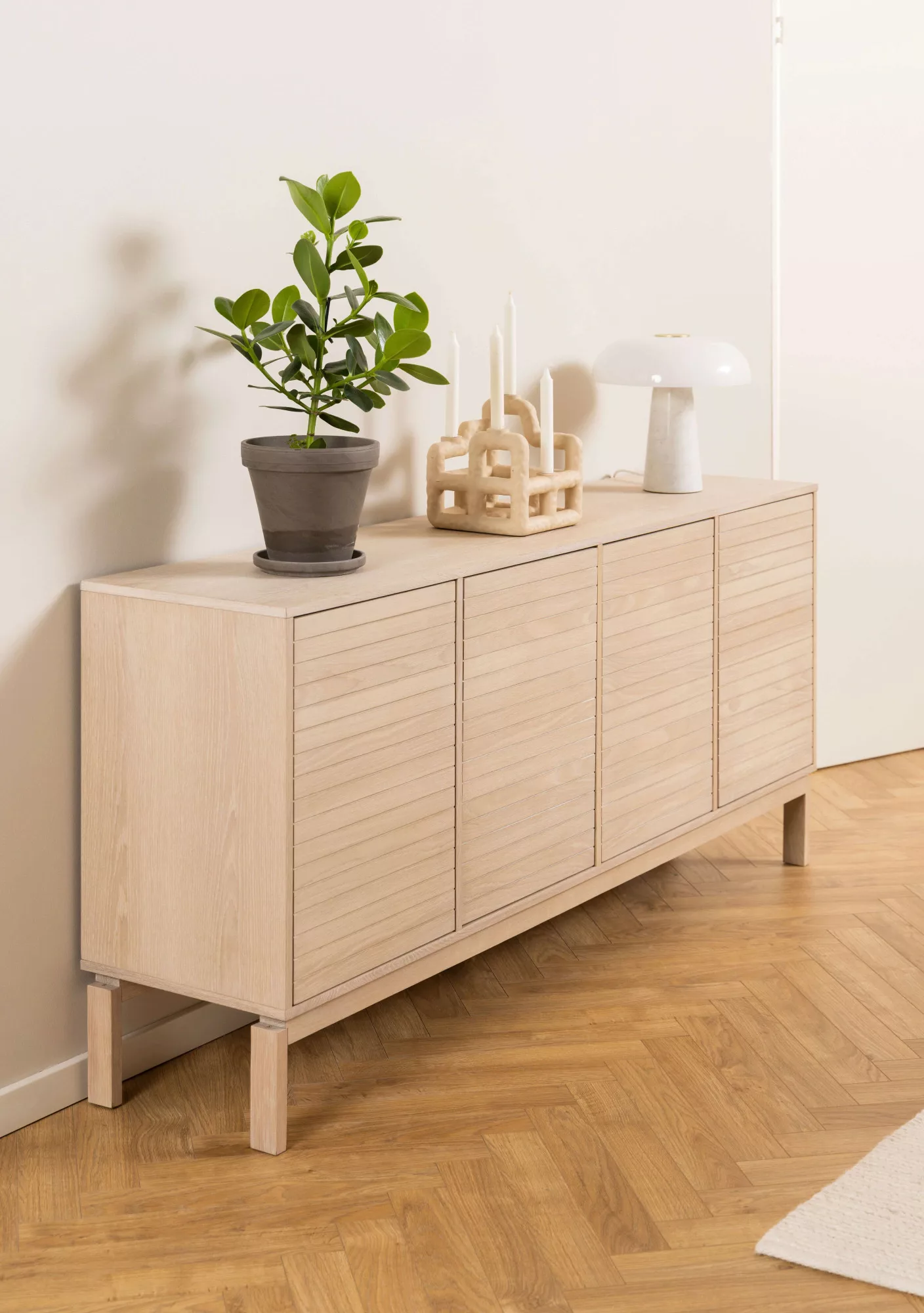 ACTONA GROUP Sideboard "Linley Anrichte, Lamellenfront,", gerillte Front, E günstig online kaufen