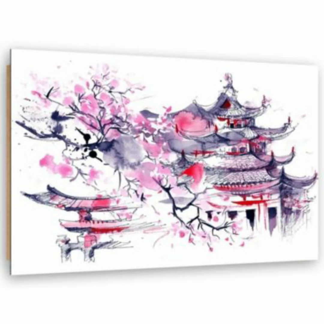 FEEBY® Kunst bunte Japan Art Leinwandbilder Gr. 90 x 60 günstig online kaufen