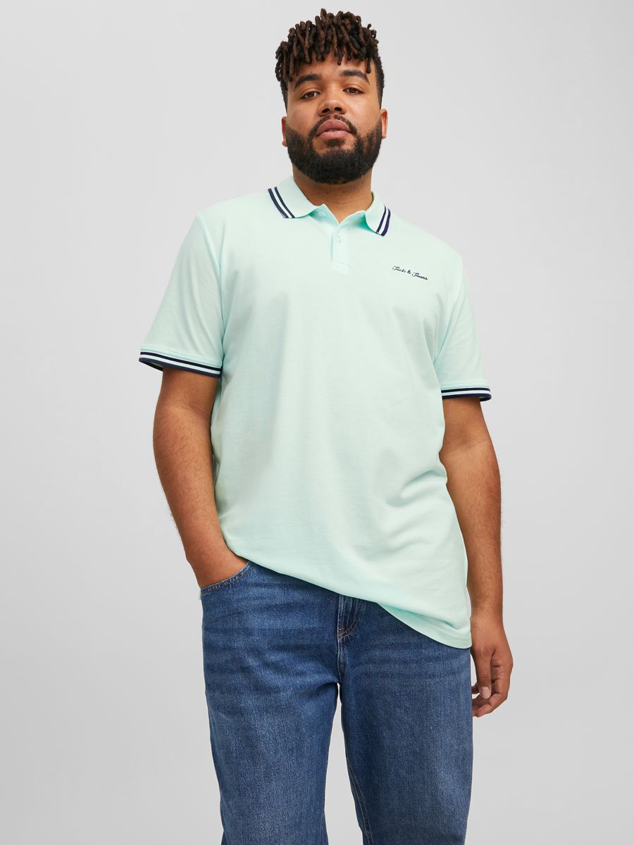 KURZARM- PLUS SIZE POLOSHIRT günstig online kaufen