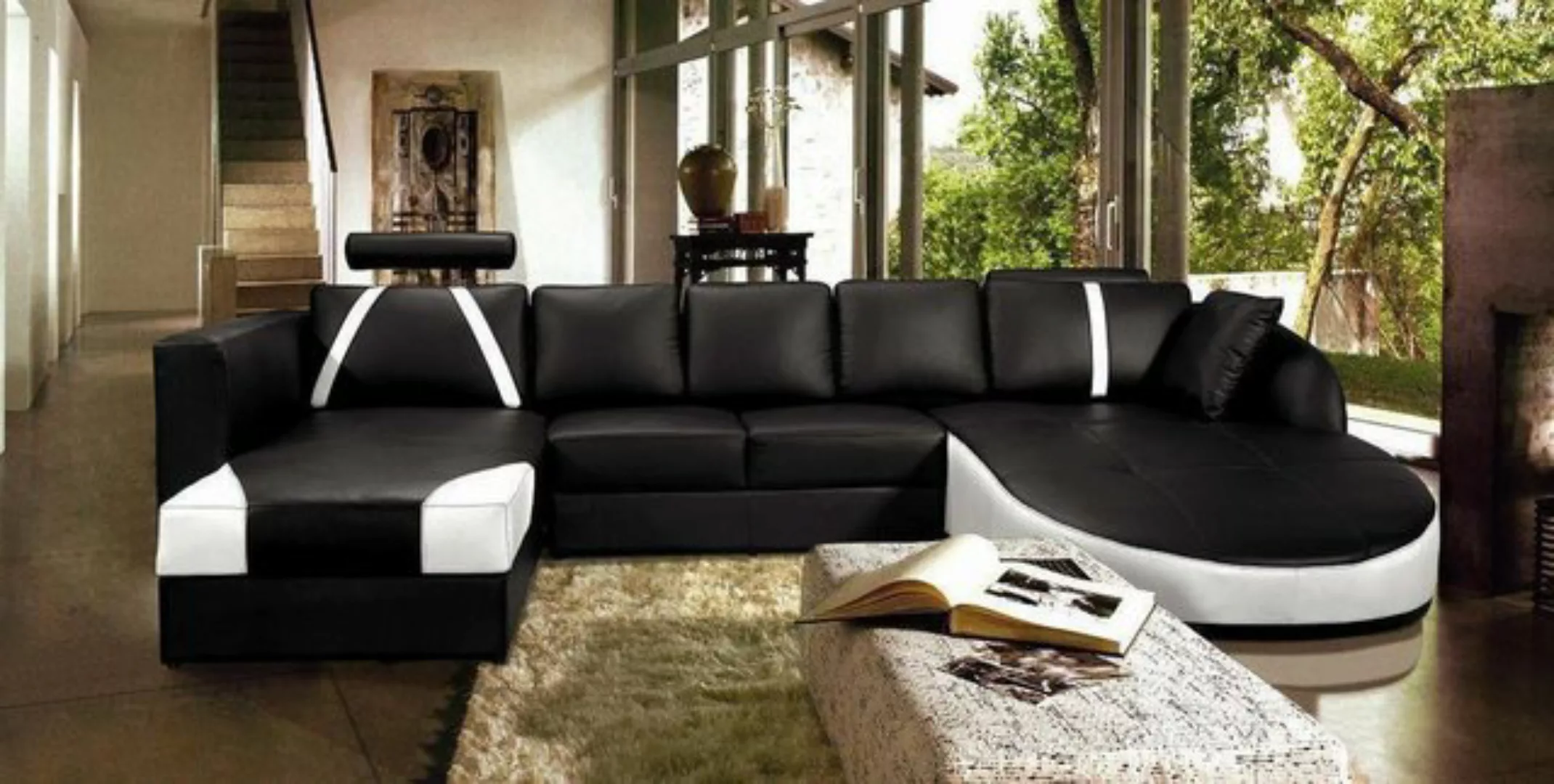 JVmoebel Ecksofa Wohnlandschaft Couch Eckgarnitur U Form Sofa Eckcouch Ecks günstig online kaufen