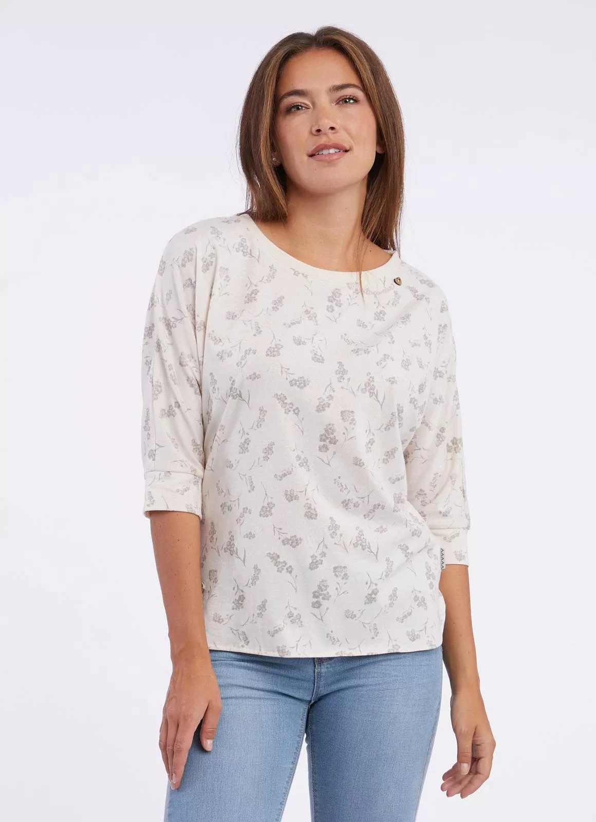 Ragwear Langarmshirt SHIMONA PRINT mit Allover Druck, hinten etwas länger a günstig online kaufen