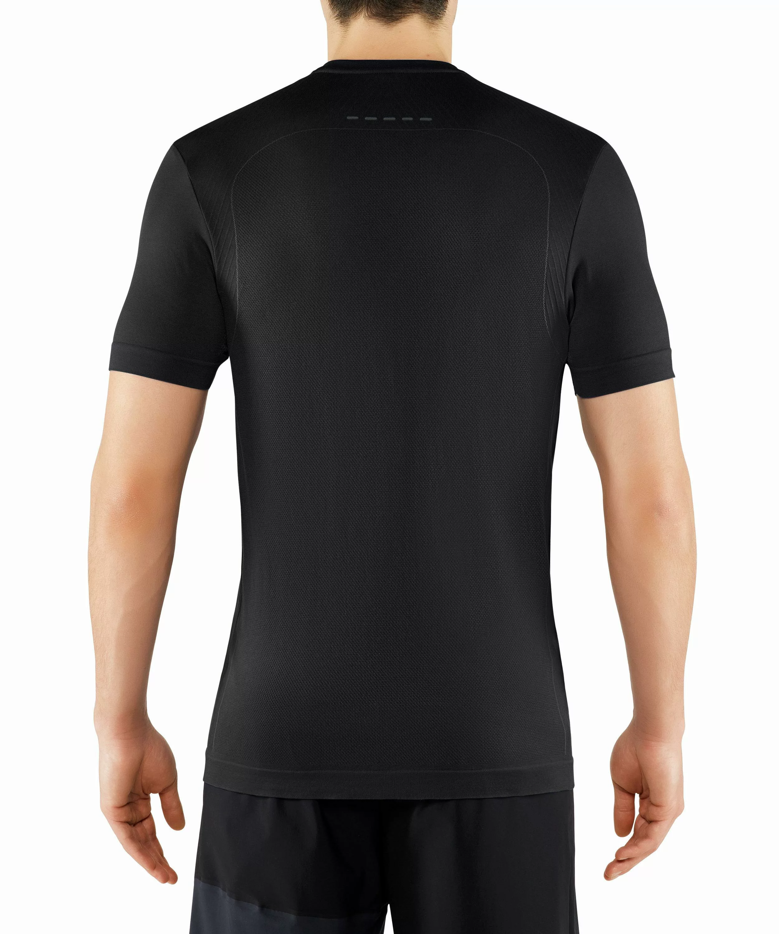 FALKE Herren T-Shirt V-Ausschnitt, XS-S, Schwarz, Uni, 61018-300001 günstig online kaufen