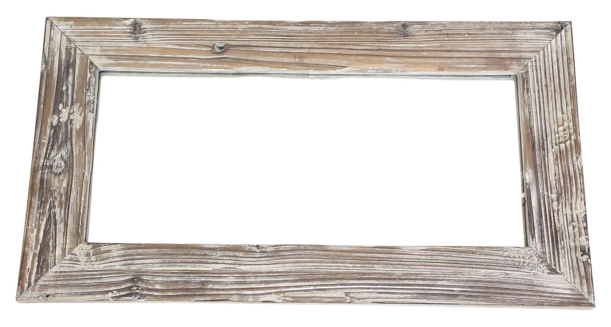 Dekoleidenschaft Wandspiegel "Rustikal" Dekospiegel 66x36 cm, günstig online kaufen