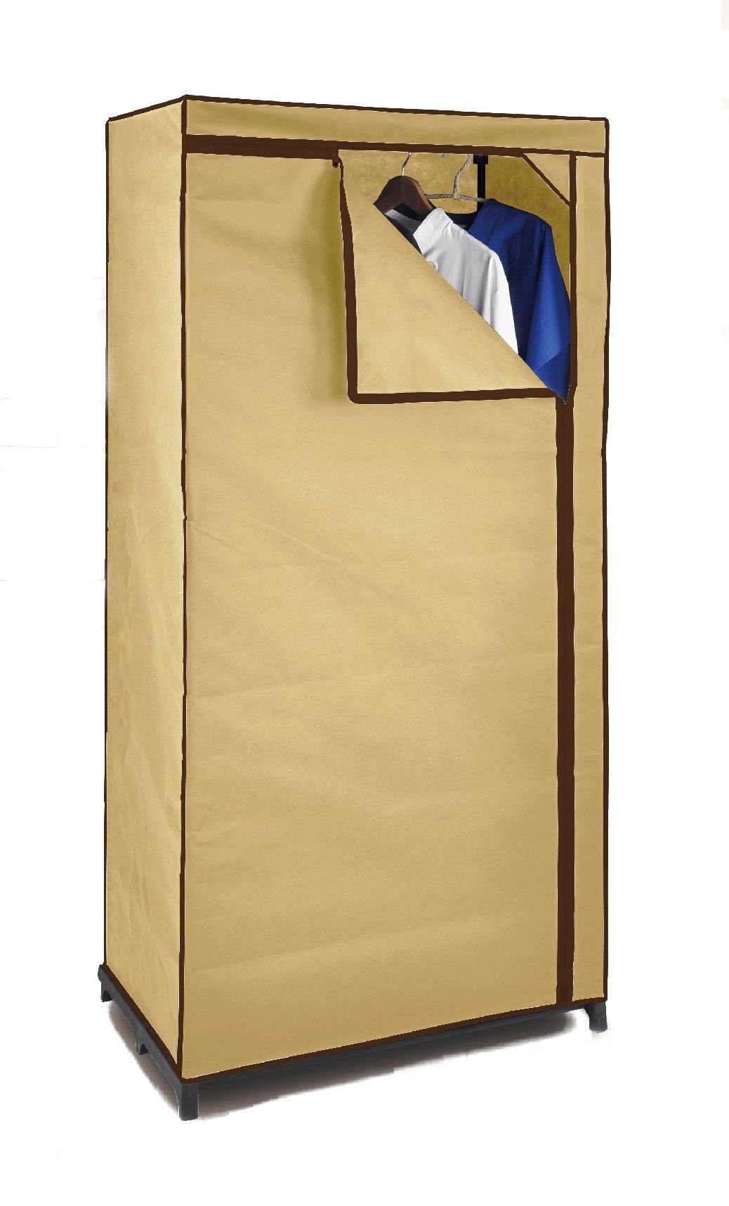 Spetebo Stoffschrank Stoff Kleiderschrank mit Stange günstig online kaufen