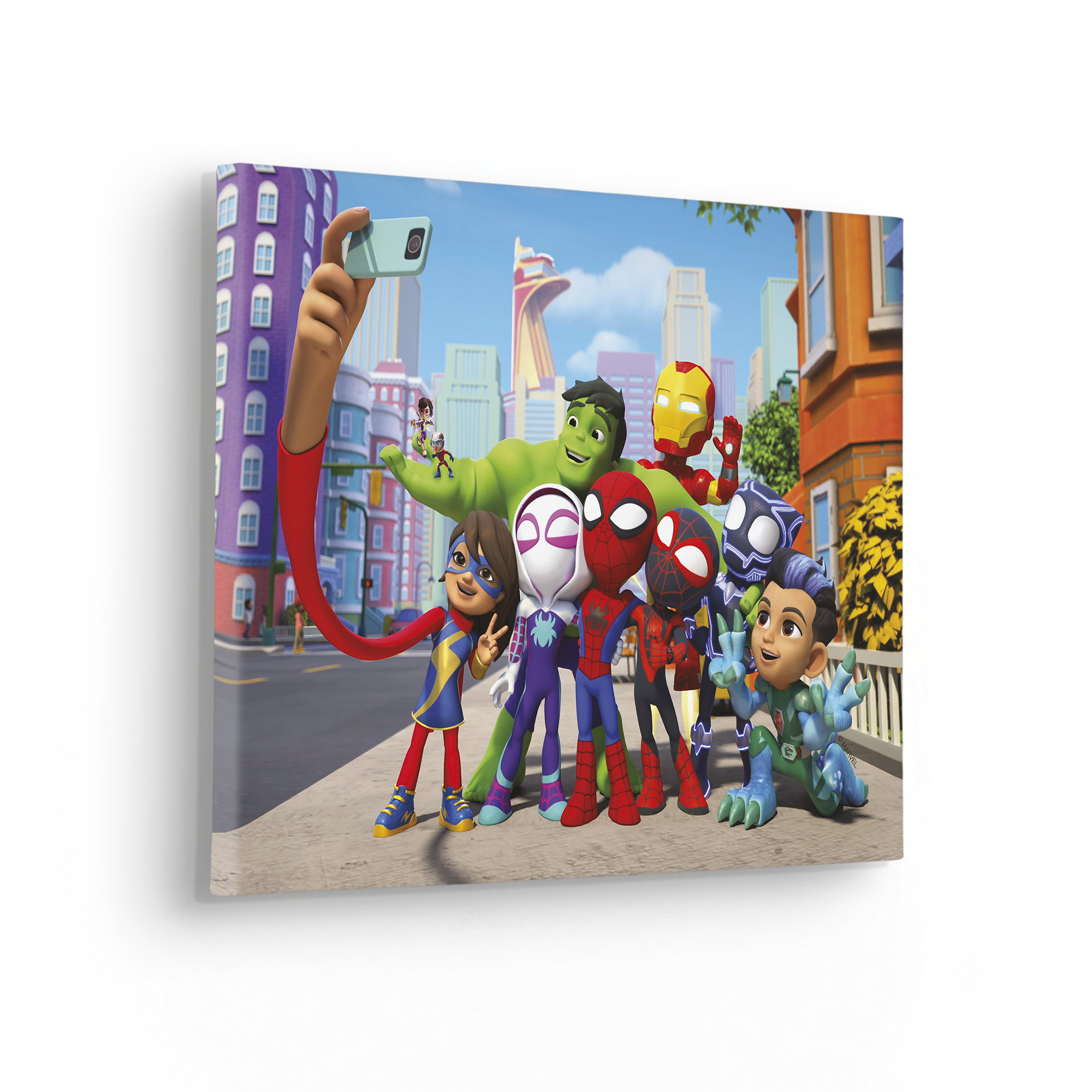 Komar Leinwandbild "Spidey and His Amazing Friends Selfie - Größe 40 x 30 c günstig online kaufen