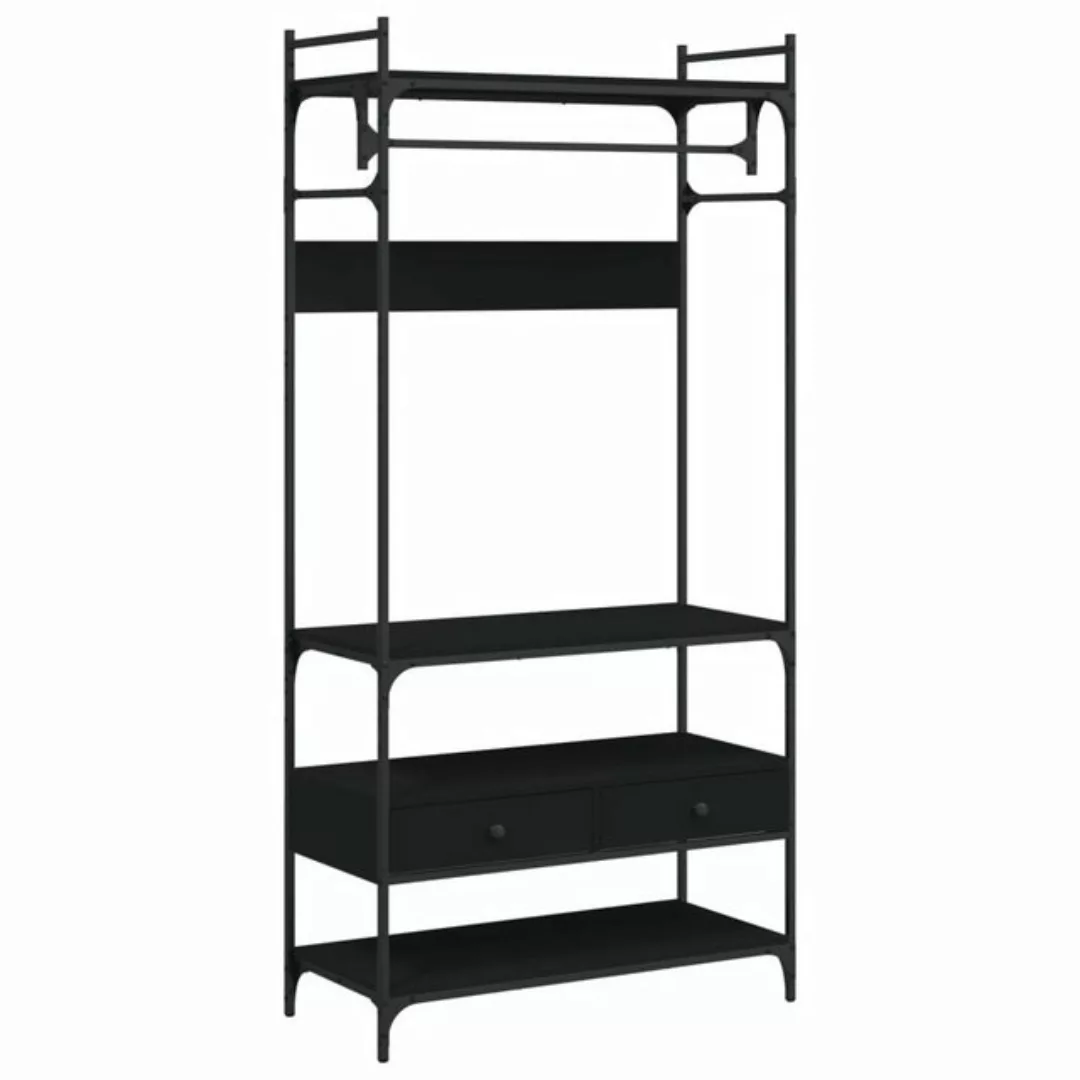 vidaXL Kleiderschrank Kleiderschrank mit Schubladen Schwarz 89x39x184,5 cm günstig online kaufen