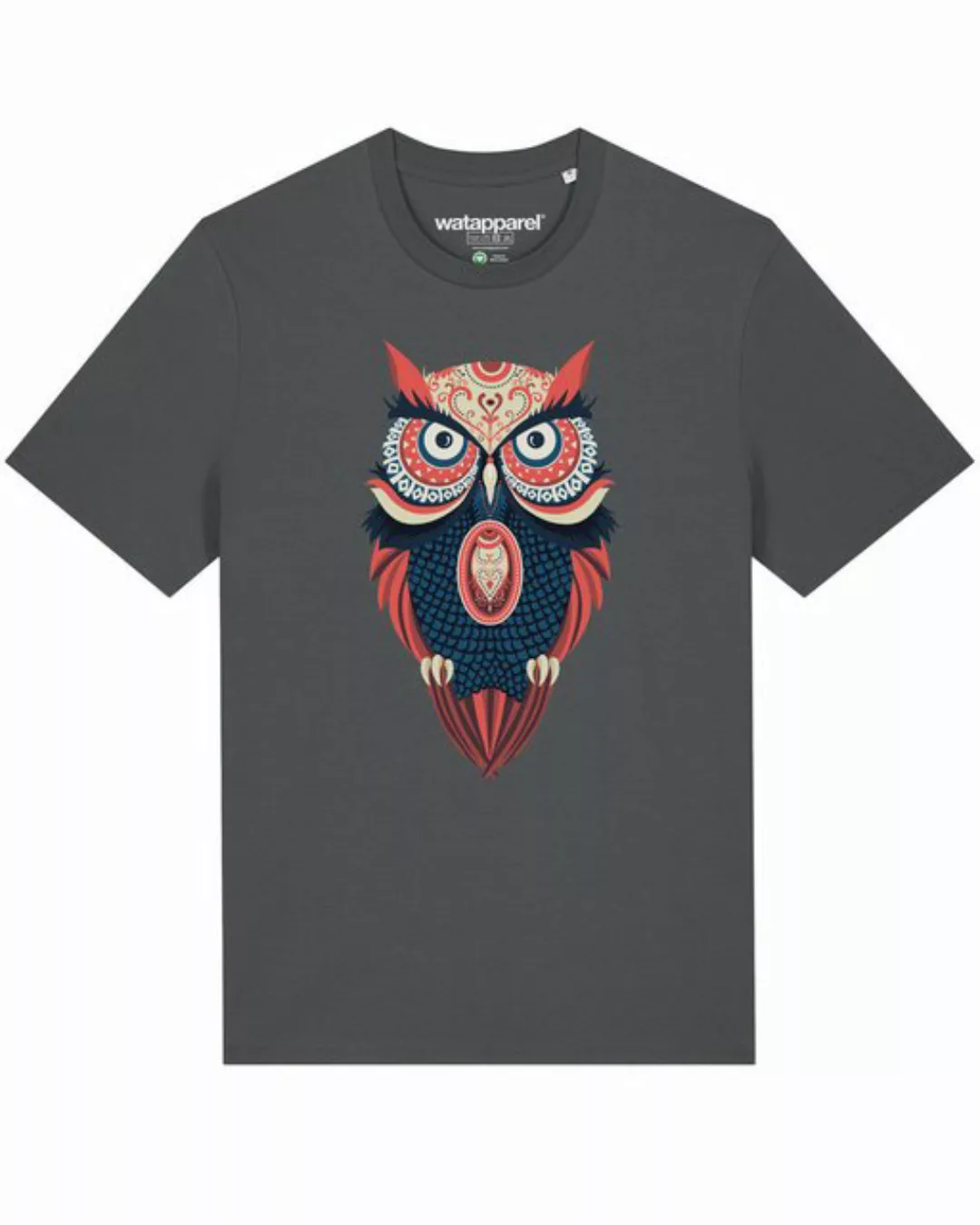 wat? Apparel Print-Shirt Colorful Owl (1-tlg) günstig online kaufen