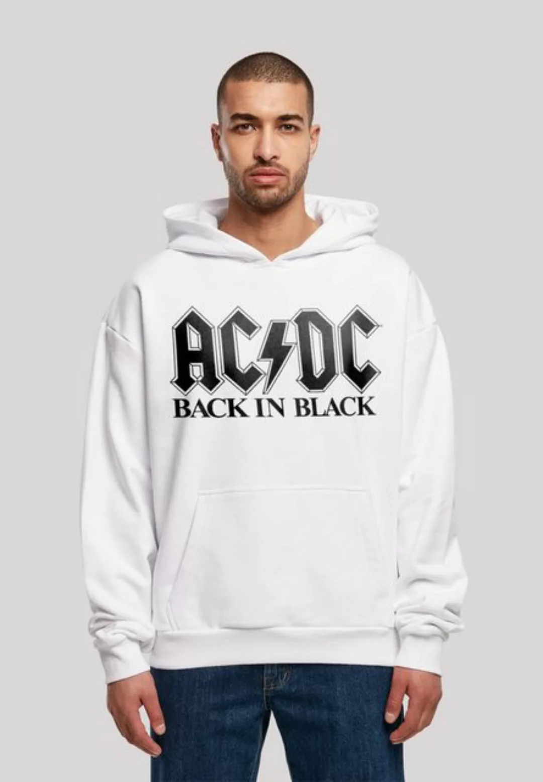 F4NT4STIC Kapuzenpullover ACDC Back In Black Logo Print günstig online kaufen