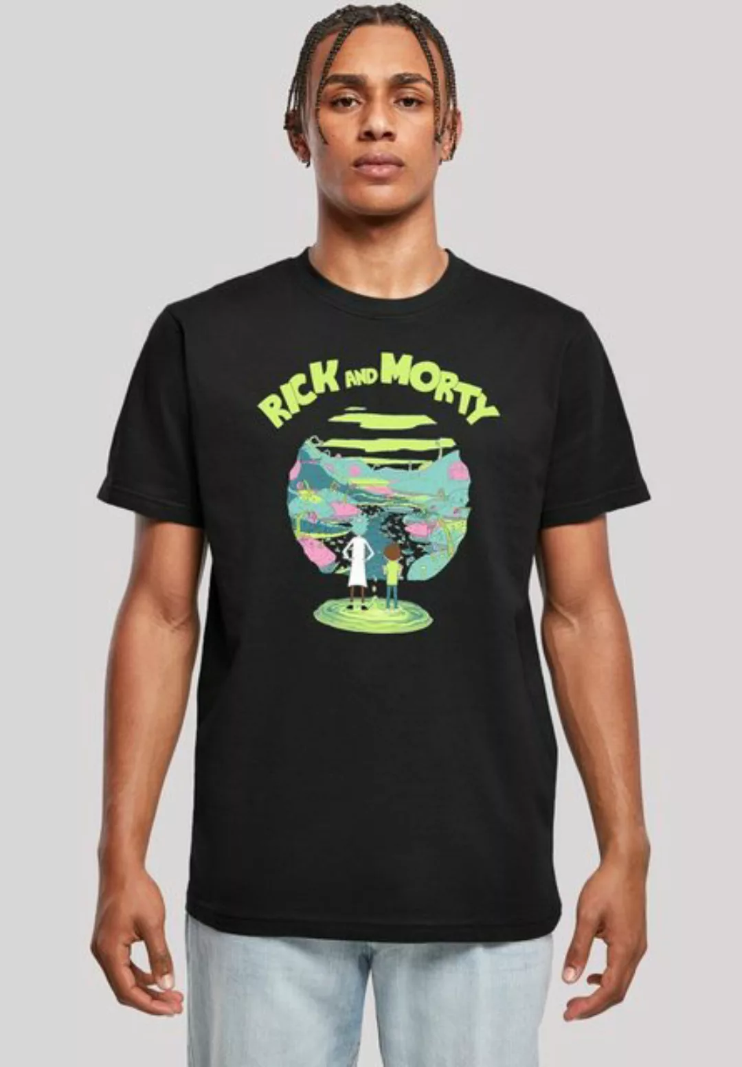 F4NT4STIC T-Shirt Rick and Morty Portal Herren,Premium Merch,Regular-Fit,Ba günstig online kaufen