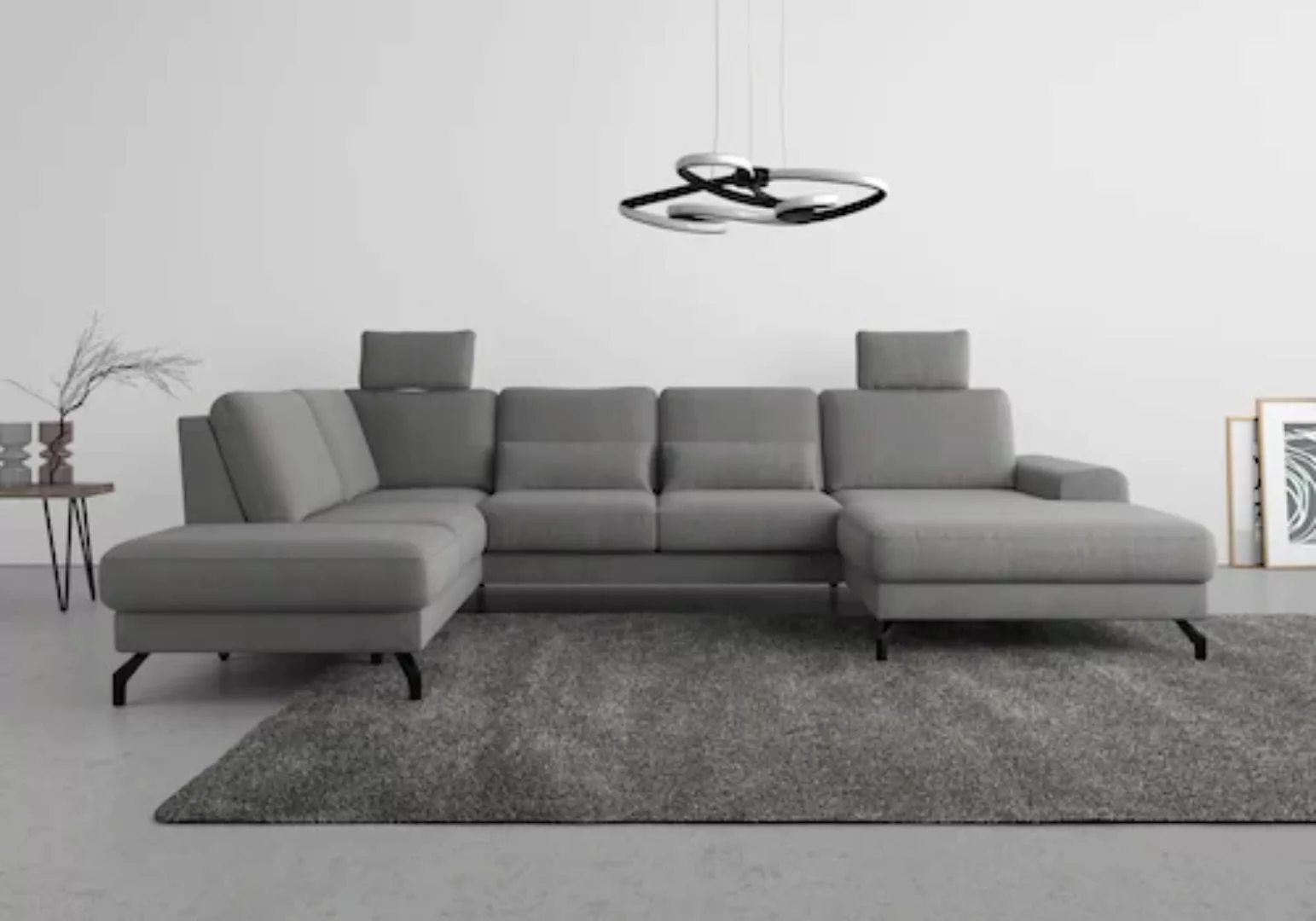 sit&more Wohnlandschaft "Cinturo U-Form", inklusive Sitztiefenverstellung u günstig online kaufen