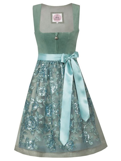 MarJo Trachtenkleid Mini Dirndl 2tlg. 58 cm VEITSBRONN jade günstig online kaufen