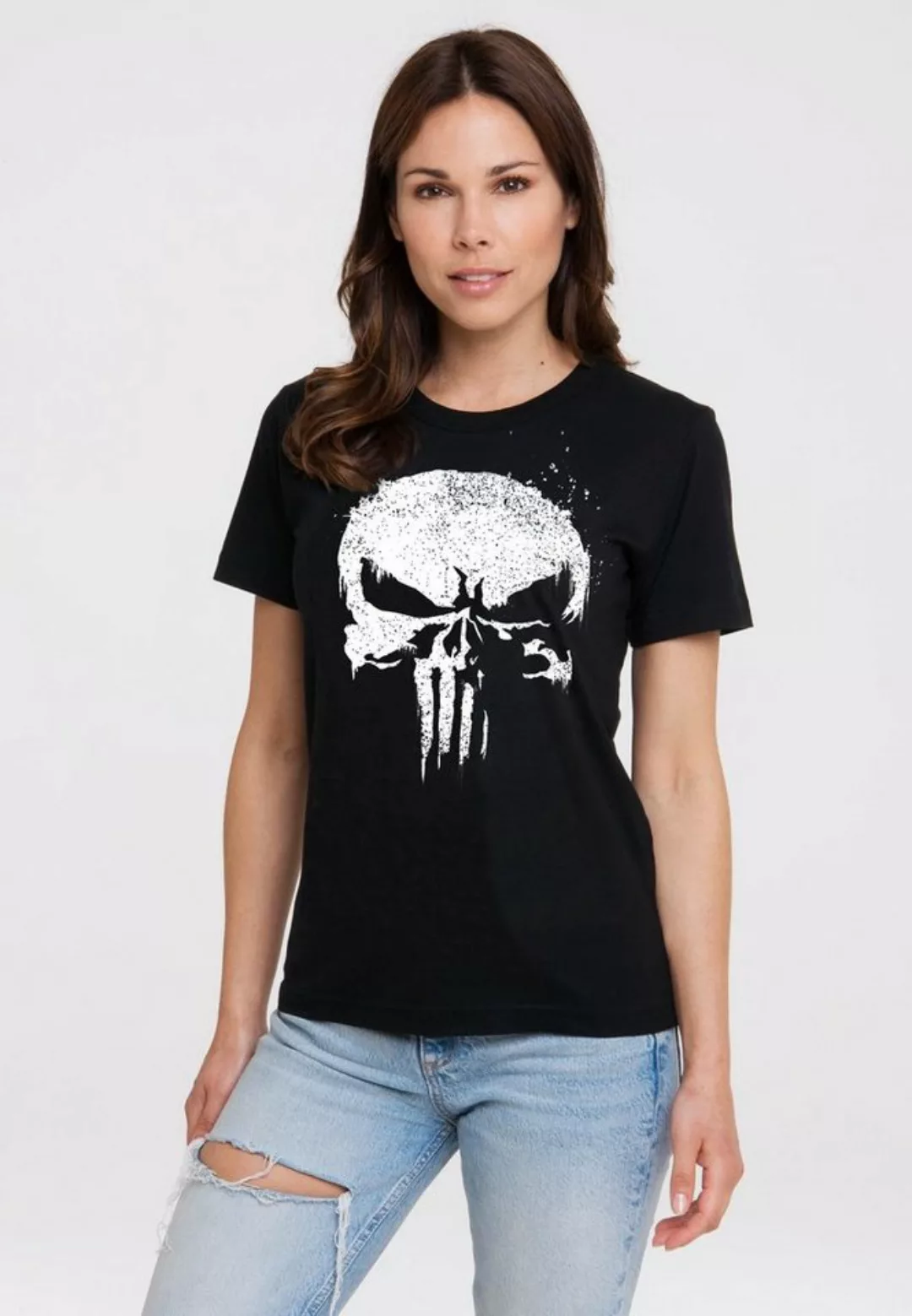 LOGOSHIRT T-Shirt "Marvel - Punisher TV Skull", mit lizenziertem Print günstig online kaufen