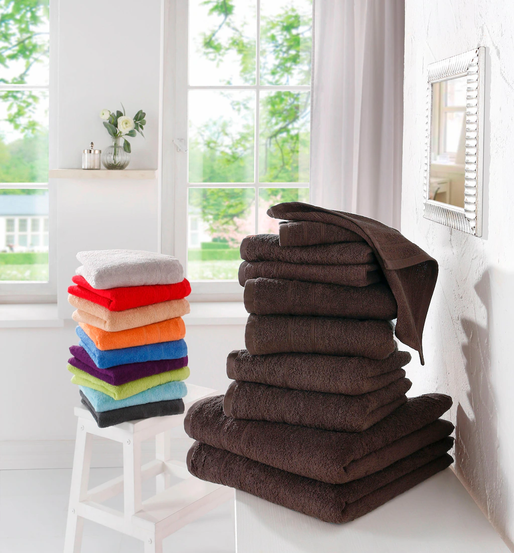 my home Handtuch Set »Vanessa, Duschtücher 70x140, Handtücher 50x100, Gäste günstig online kaufen