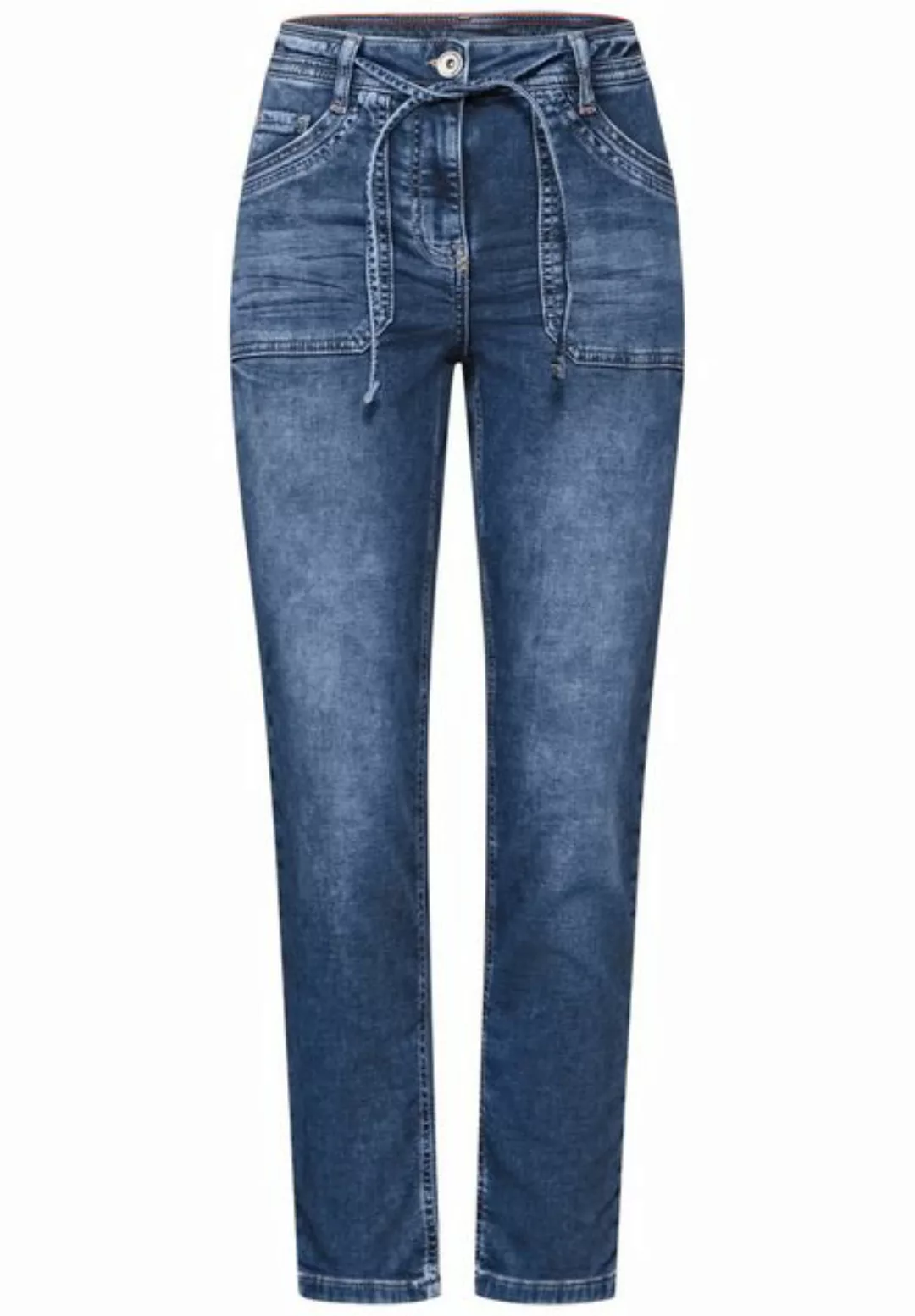 Cecil 5-Pocket-Hose Style Tracey Jogg Blue Washed günstig online kaufen