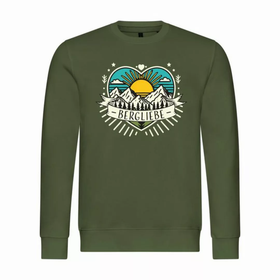 deinshirt Rundhalspullover Herren Sweatshirt Ich Liebe die Berge Mit Print günstig online kaufen